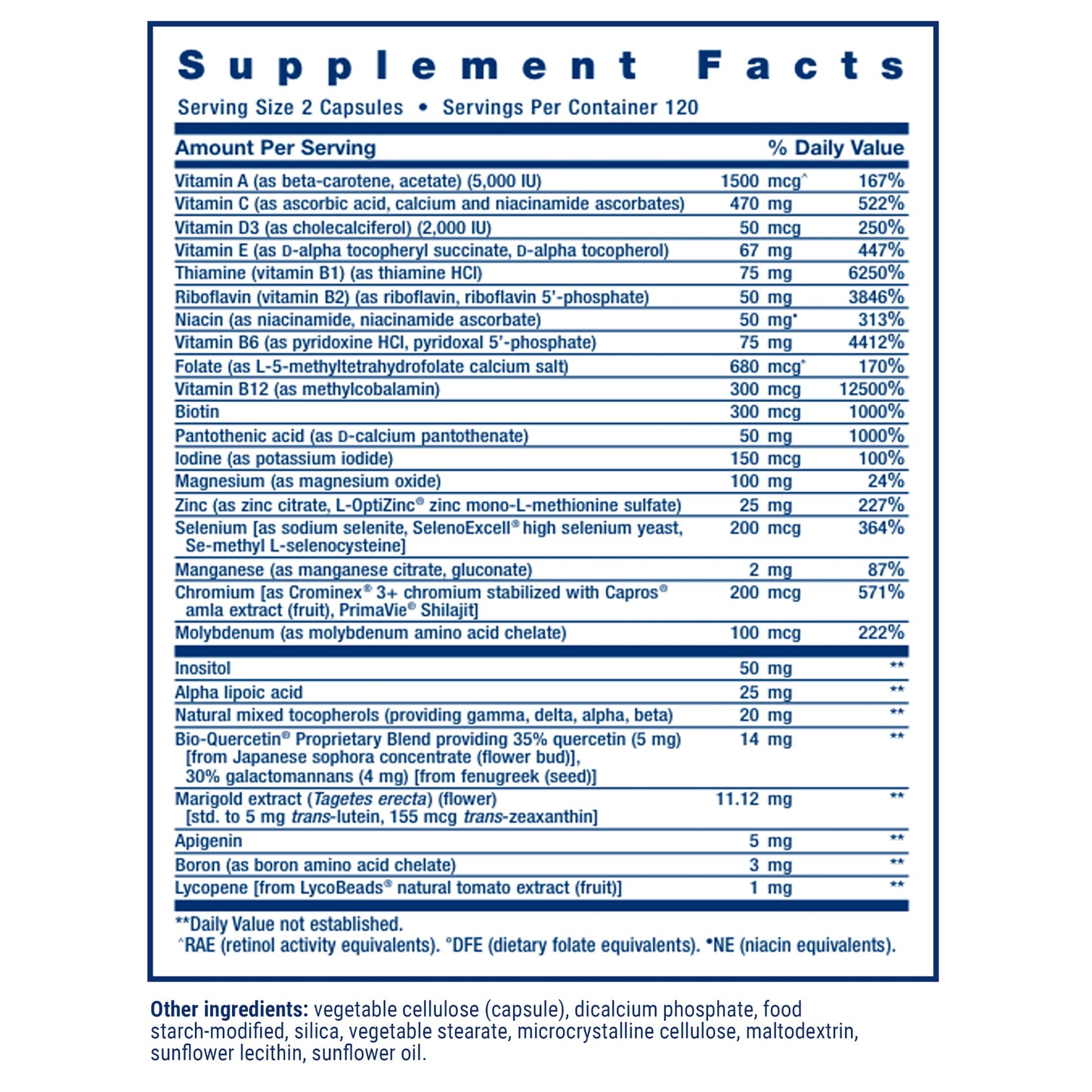 Life Extension Two-Per-Day Multivitamin Capsule 120 Capsules