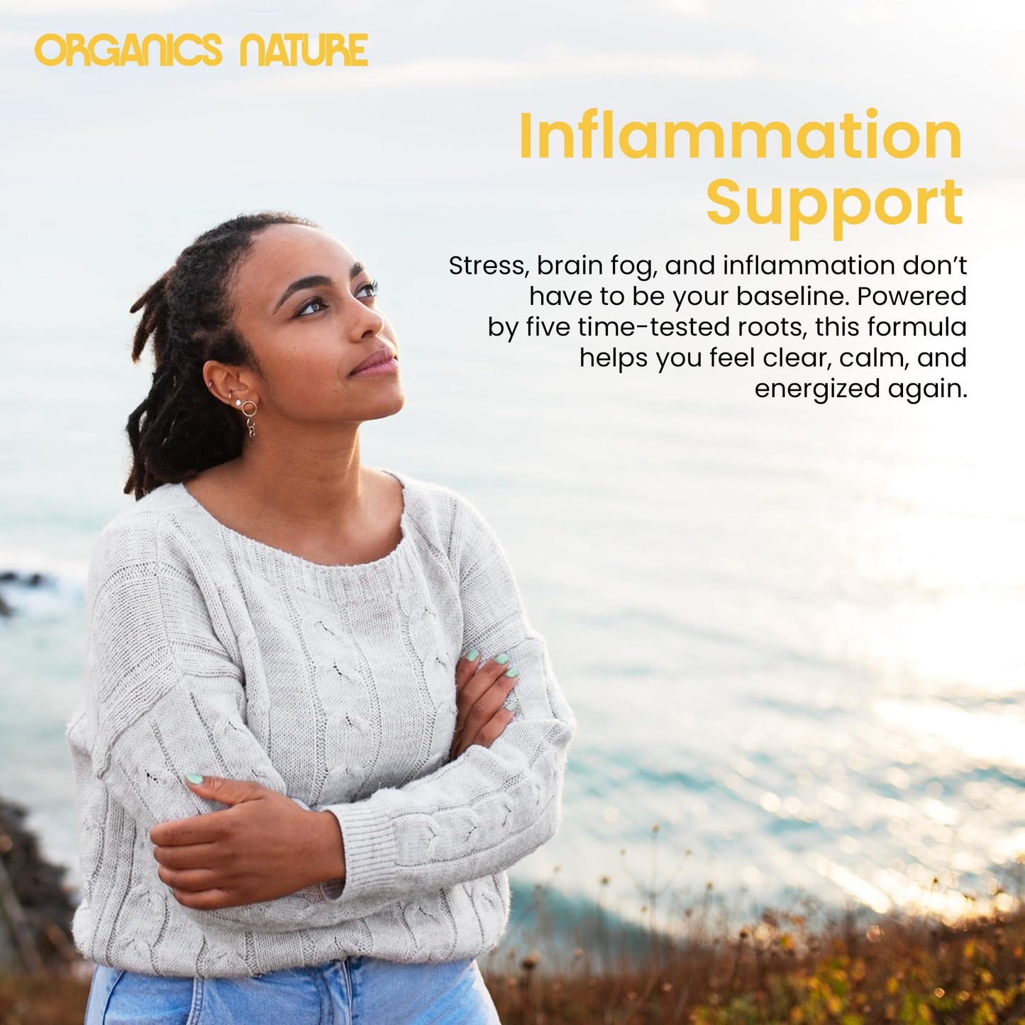 ORGANICS NATURE Adaptogenic Wellness Blend Capsules, 60 Capsules