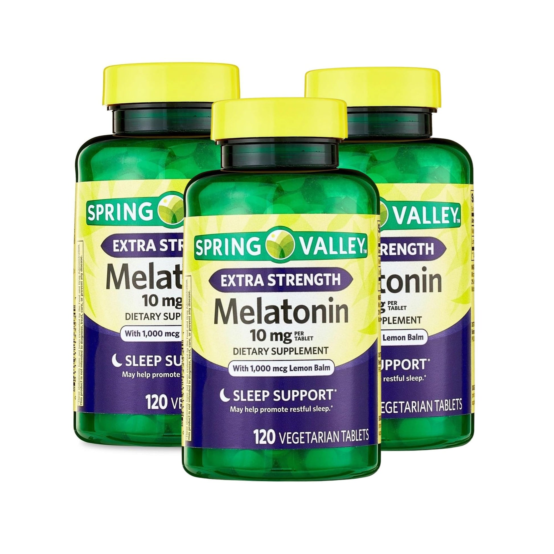 Unique Bundle Store Extra Strength Melatonin 10mg with Lemon Balm Tablet, 360 Tablets