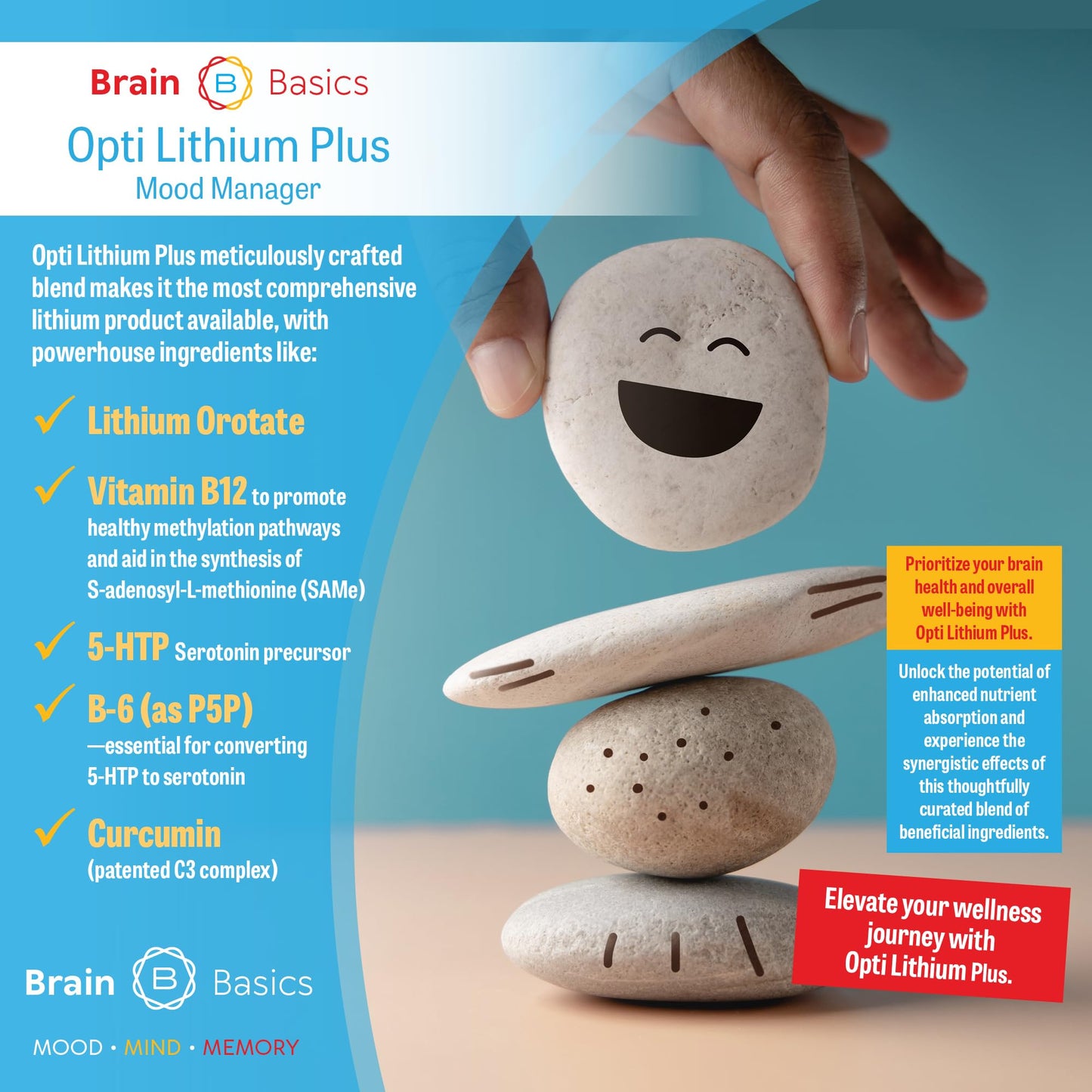 Brain Bean Opti Lithium Plus Capsule, 90 Count