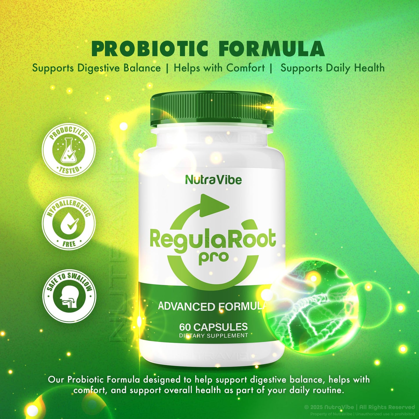 NutraVibe RegulaRoot Pro 120 Capsules