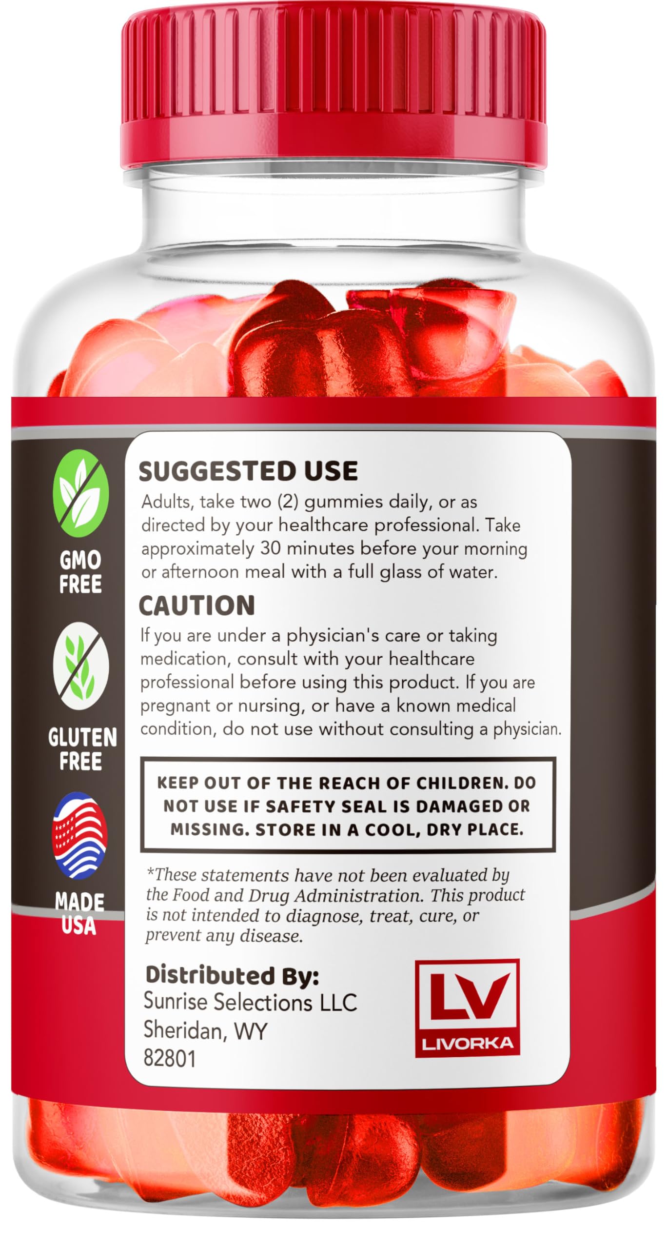 LIVORKA Proman XL Gummies 60 Count