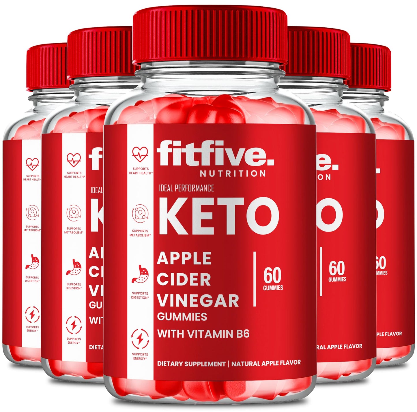 IDEAL PERFORMANCE FitFIve Keto ACV Gummies 300 Gummies