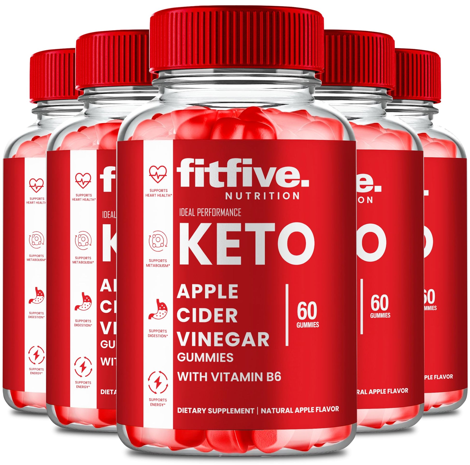 IDEAL PERFORMANCE FitFIve Keto ACV Gummies 300 Gummies