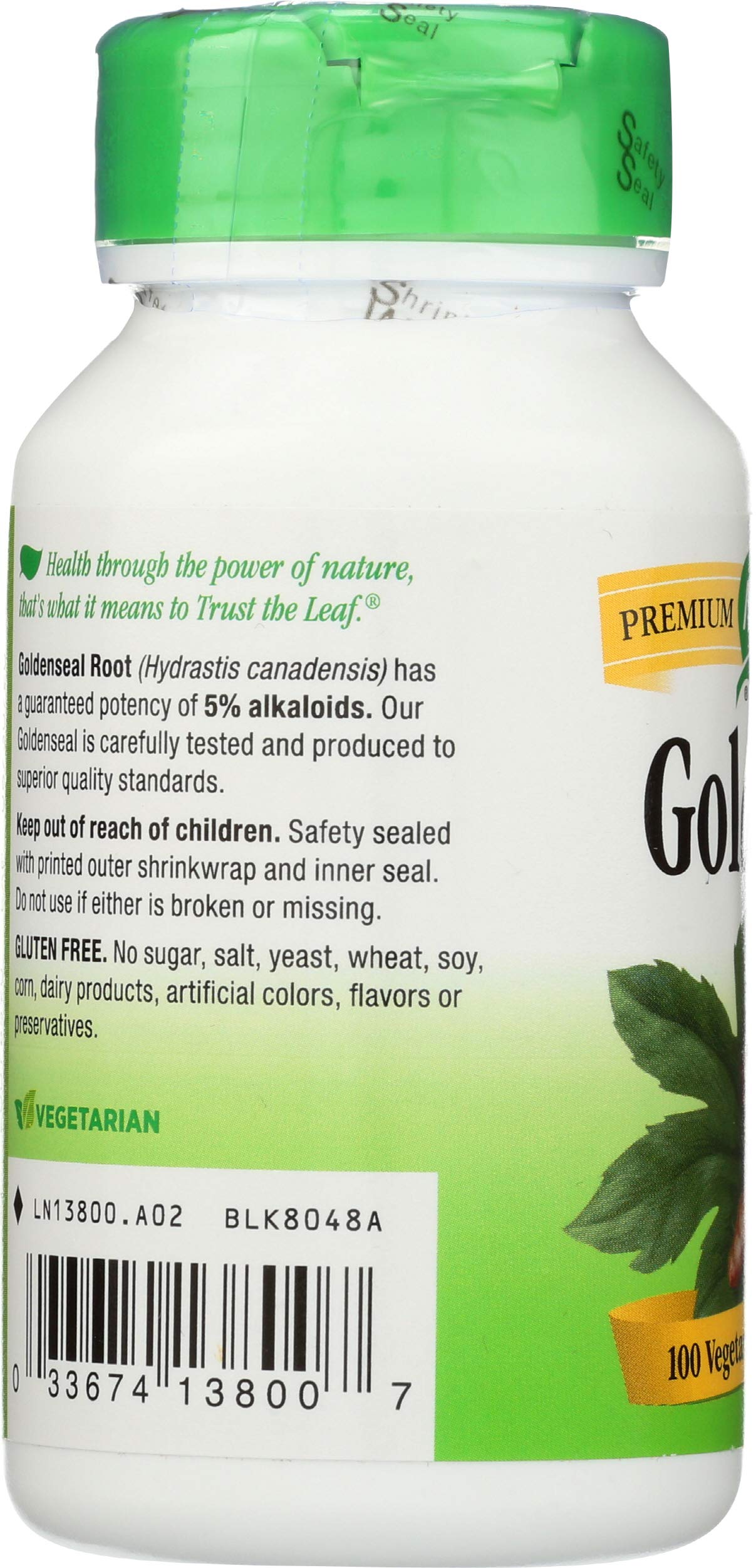 Nature's Way Goldenseal Root Capsules, 200 Count