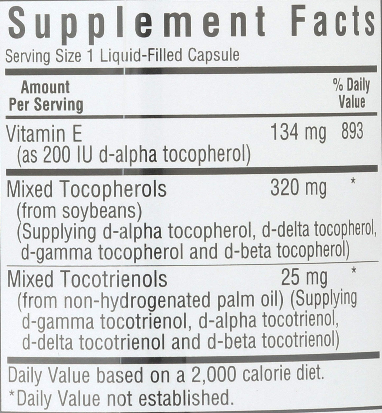 BlueBonnet Full Spectrum Natural Vitamin E Complex Liquid Capsules, 30 Count
