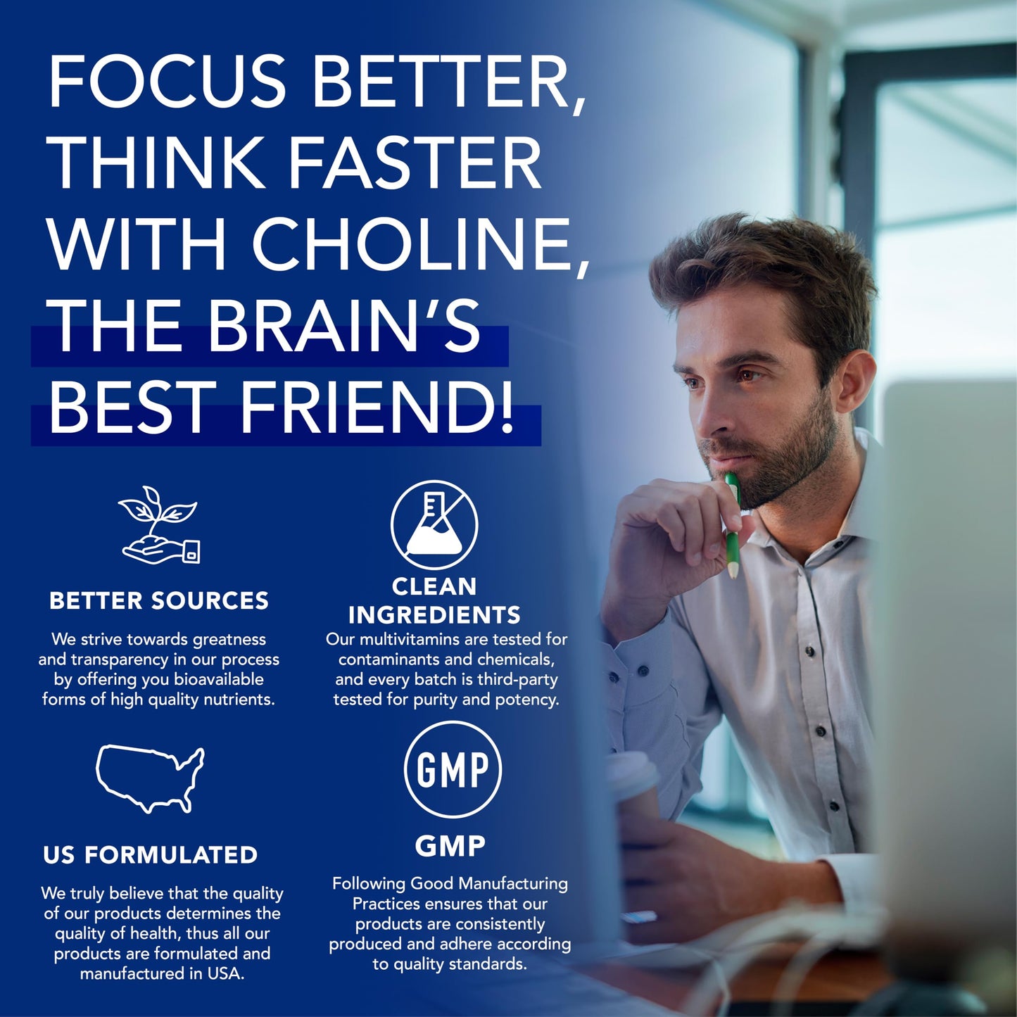 PLANT.O NUTRITION Choline Phosphatidyl Supplement Softgels 60