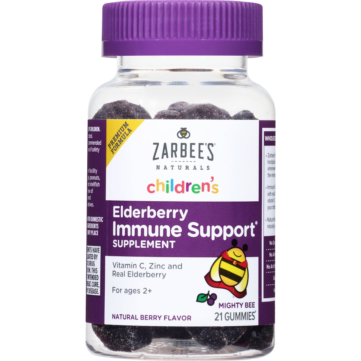 Zarbee's Children's Elderberry Immune Support Gummies 21 Count