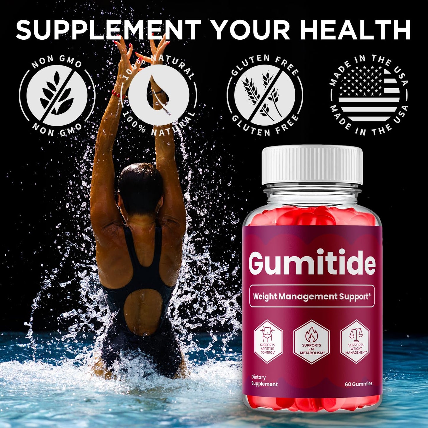 Flex University Gumitide Gummies, 180 Gummies