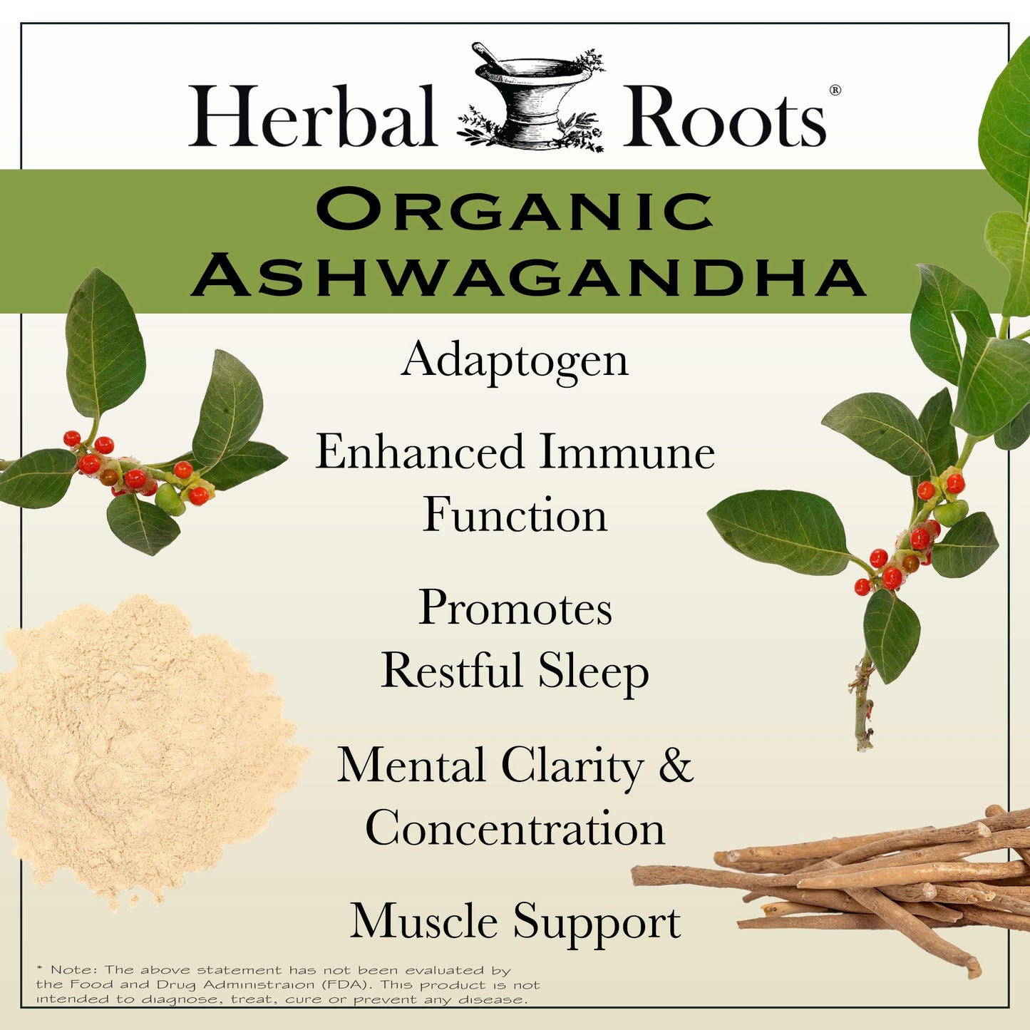 Herbal Roots Ashwagandha 60 Capsules