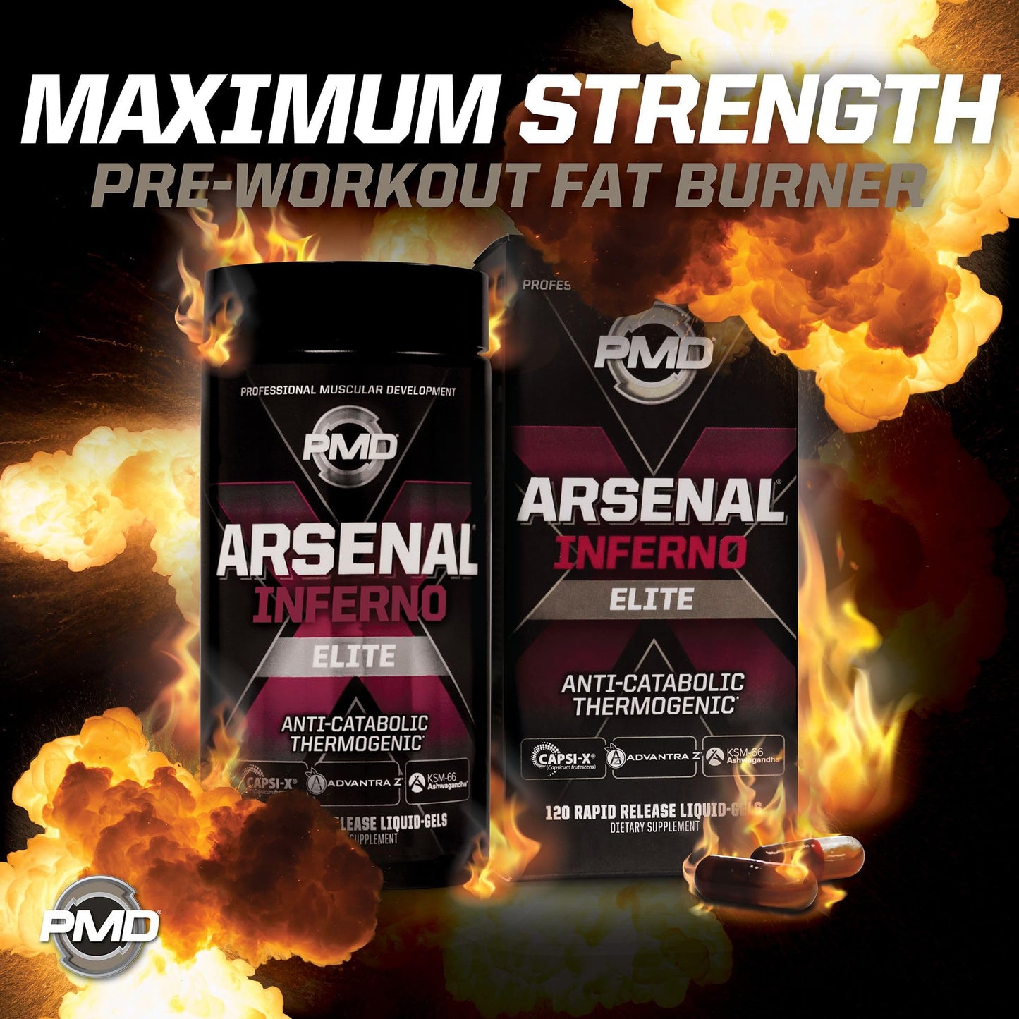 PMD Arsenal X Inferno Softgel 120 Count