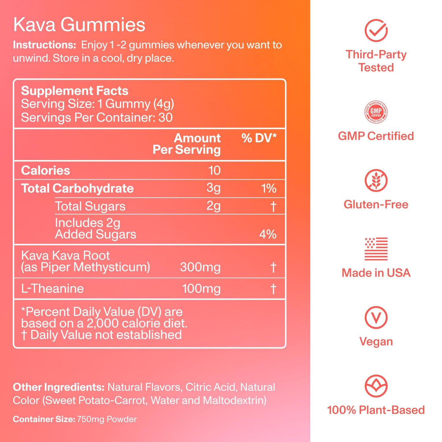 FOCL Kava Gummies Calming Bites Gummy 30 Count