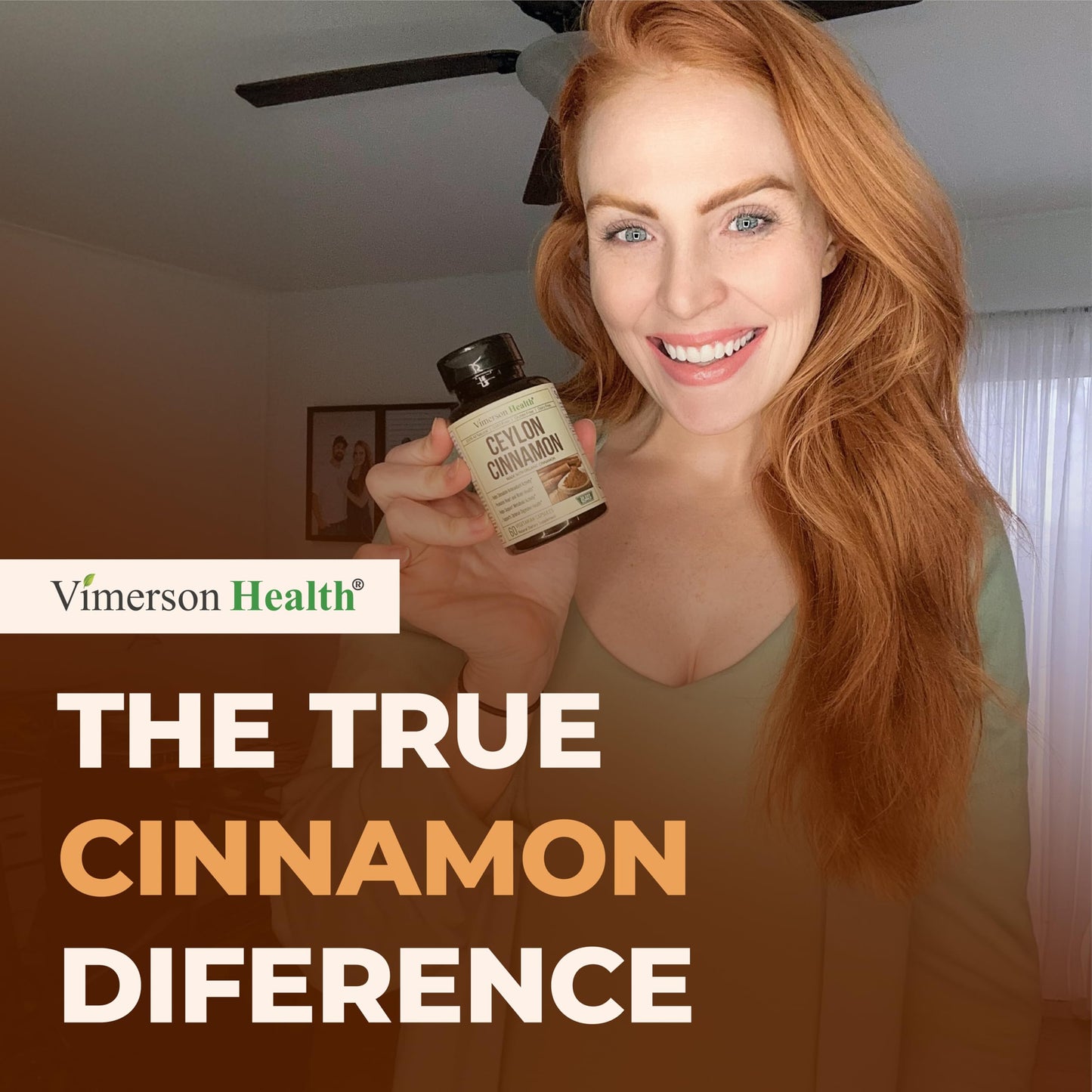 Vimerson Health Organic Ceylon Cinnamon Capsules 60 Count