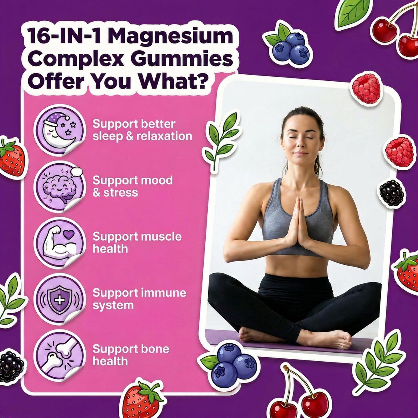 Aanuan Magnesium Gummies 120 Count