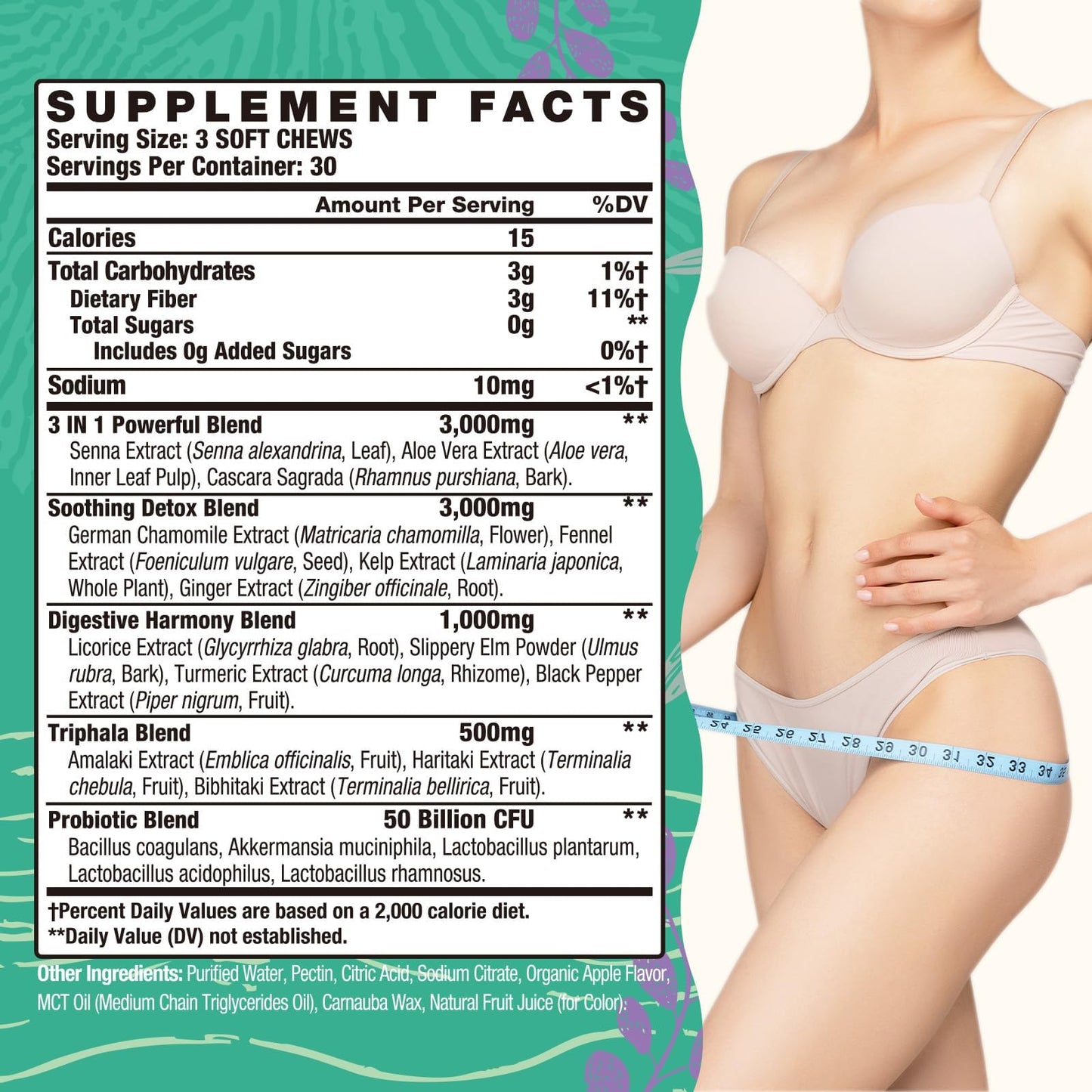 Yusnkioin Fiber Gummies & Colon Gentle Cleanse Gummy 180
