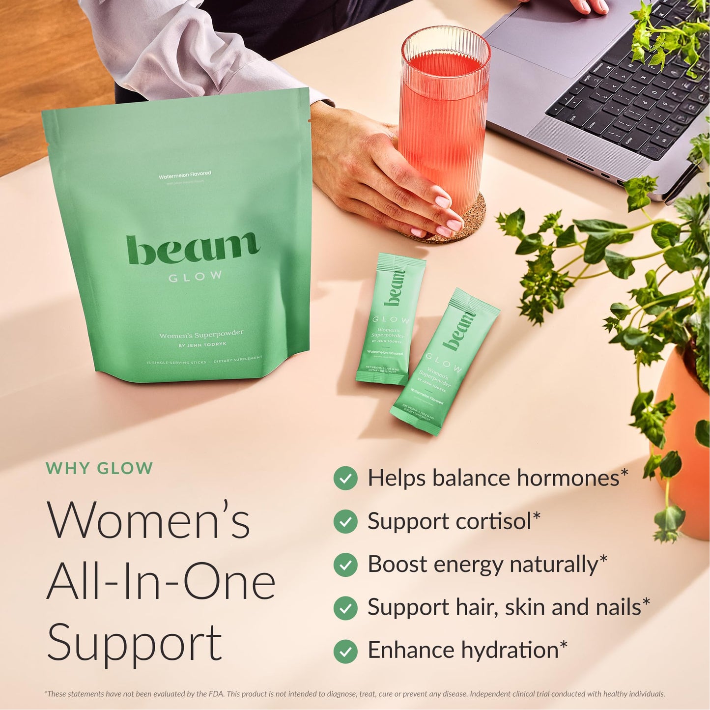 Beam Glow Hormone Balance Supplement for Women Powder 3.2