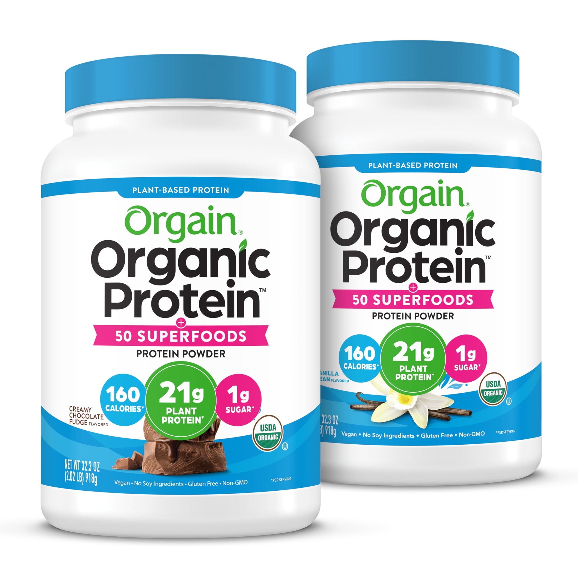 Orgain Organic Vegan Protein + 50 Superfoods Bundle Powder 64.64