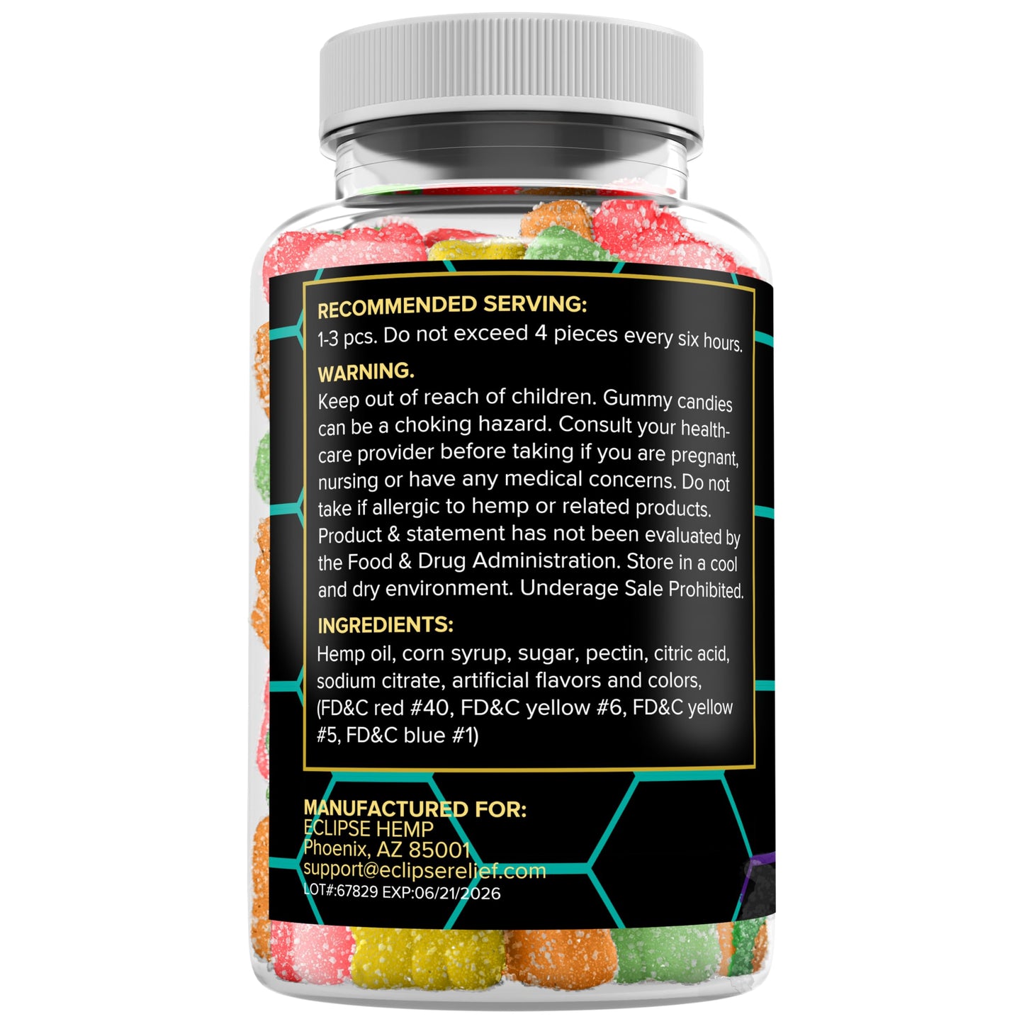 Eclipse Hemp Hemp Gummies 9,000 MG Gummy 90 Count