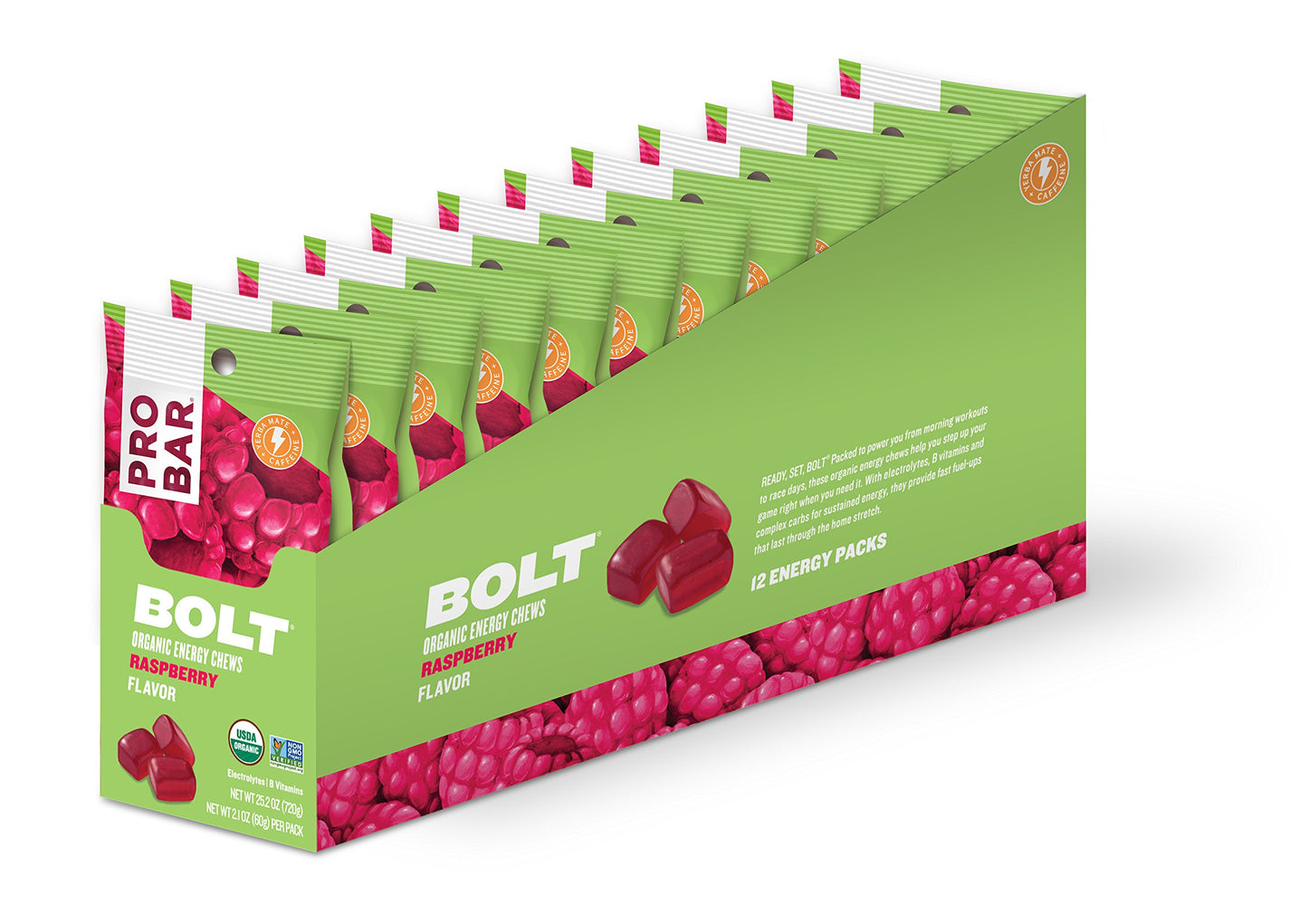 PROBAR Bolt Organic Energy Chews Raspberry Chewables 25.2 oz