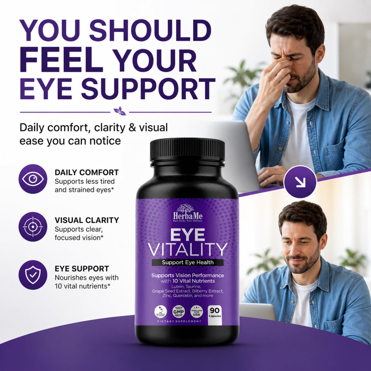 HerbaMe Eye Vitamins Capsule 90 Capsules