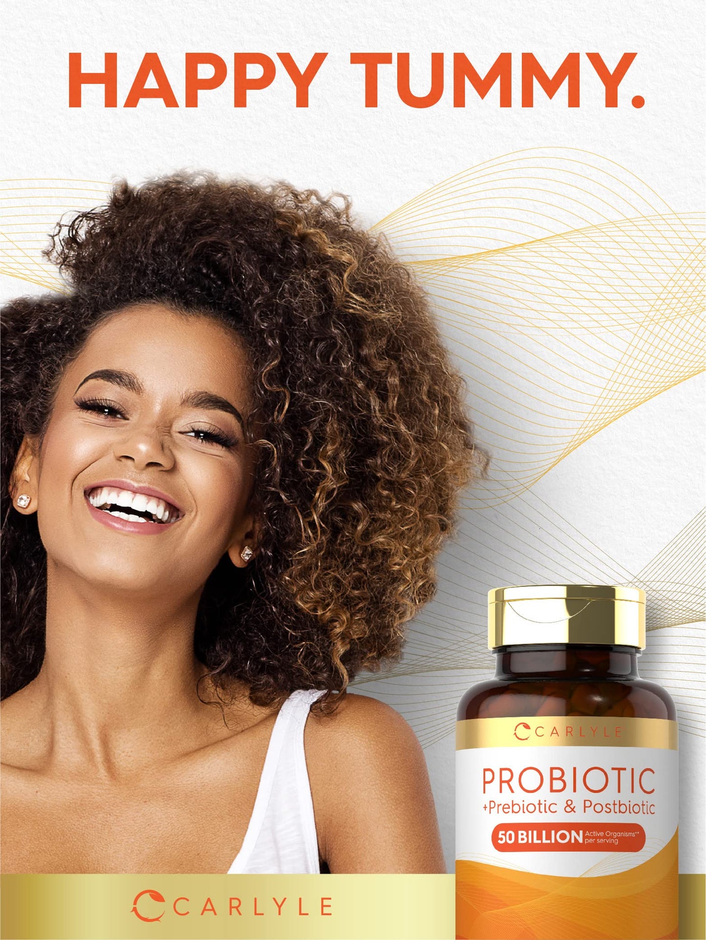 Carlyle Probiotic for Women and Men 50 Billion CFU Capsules, 60 Count