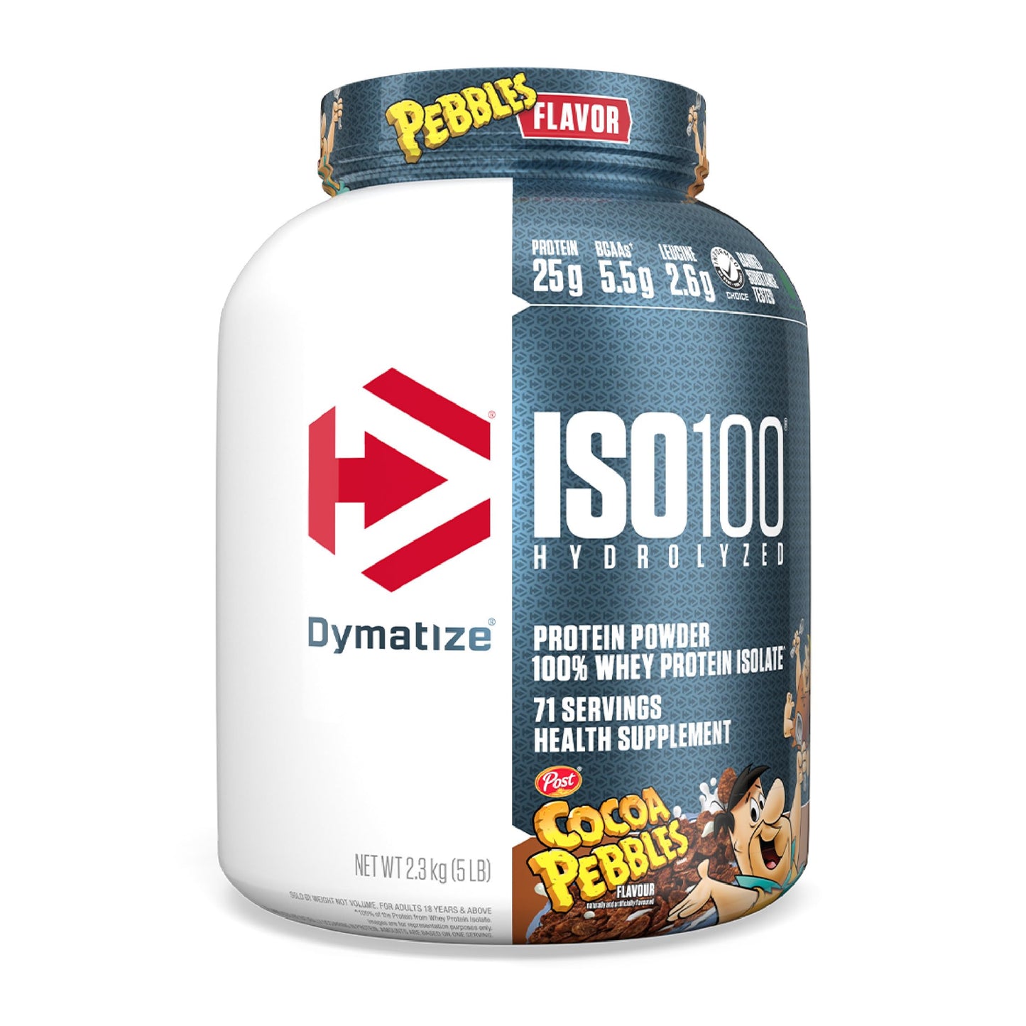 Dymatize ISO100 Whey Protein Isolate Powder Cocoa Pebbles, 80