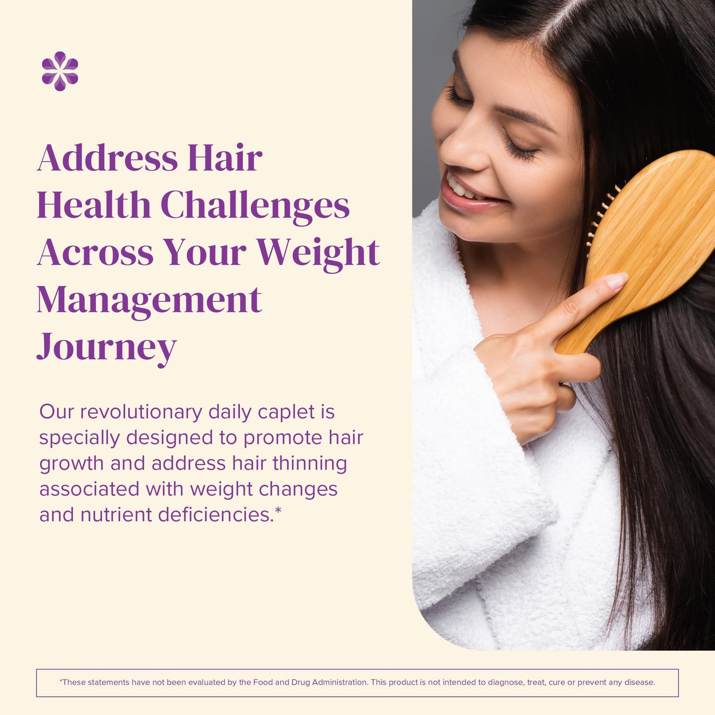 BariMelts Hair Health+ – Helps Reduce Hair Thinning for GLP-1 Users or Bariatric Patients – Hair Growth Supplement with Clinically Studied AnaGain Nu and Keratin Caplets 60