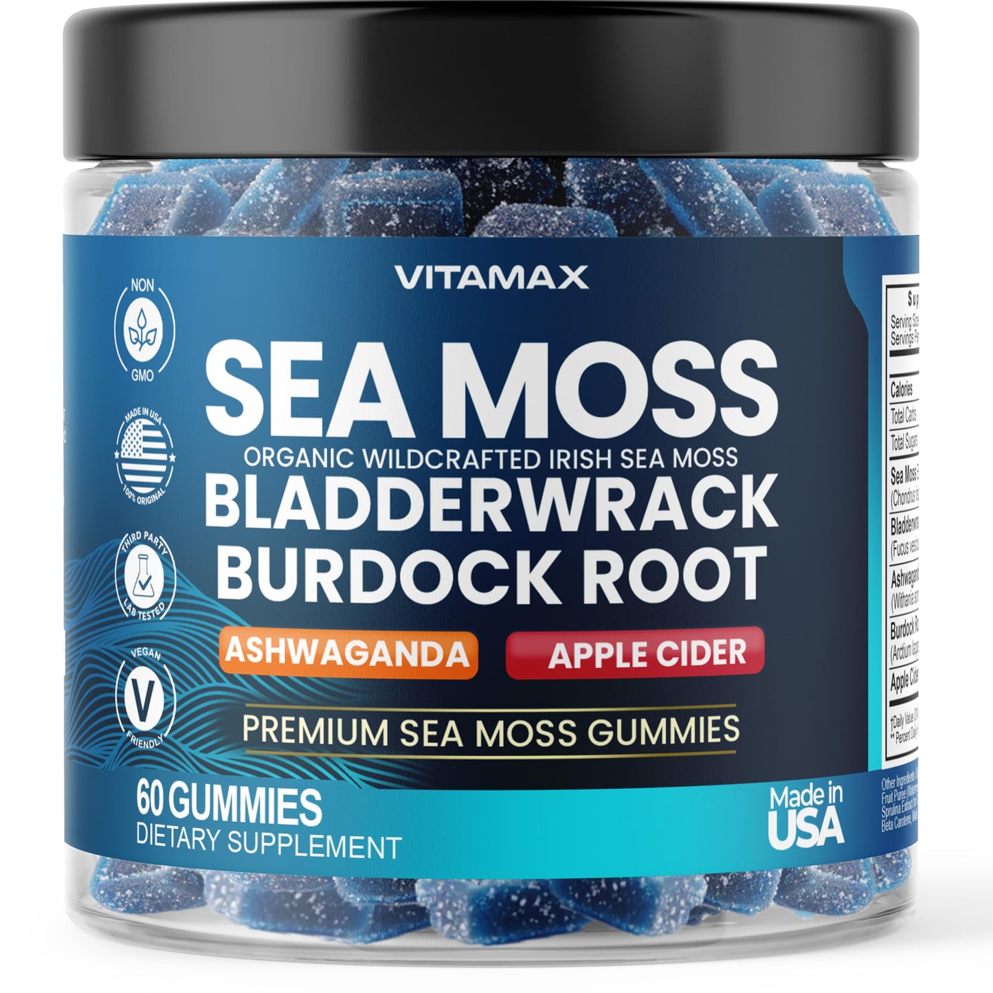 Vitamax Irish Sea Moss Gummies, 60 Gummies