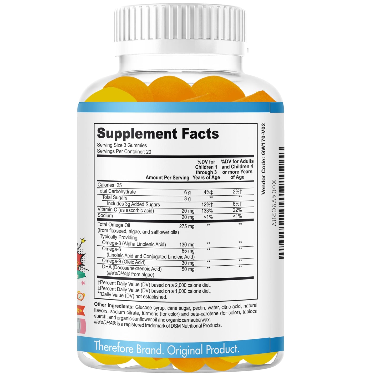 Therefore B.Brainy Focus Gummies for Kids & Teens, 60 Count