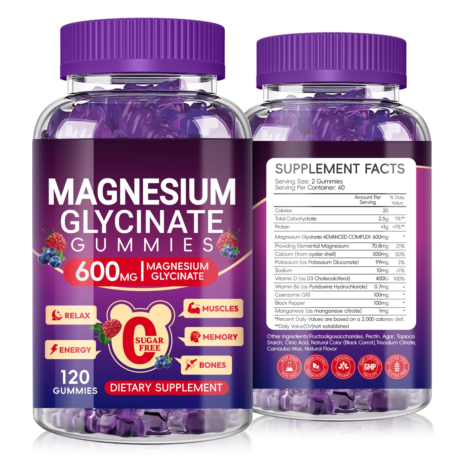 Cytona Magnesium Glycinate Gummies 120 Count