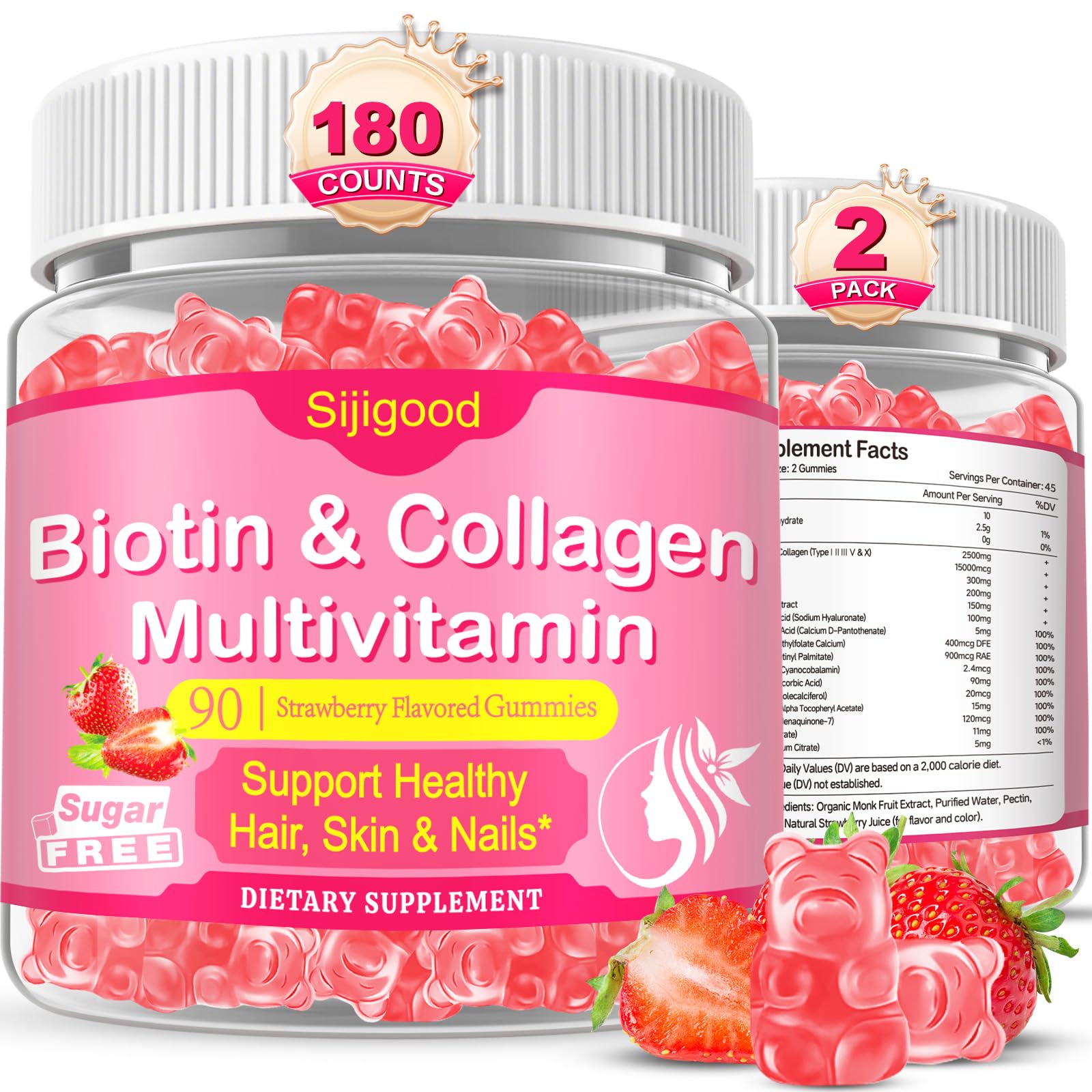 Sijigood Collagen Peptides Gummies Gummy 180