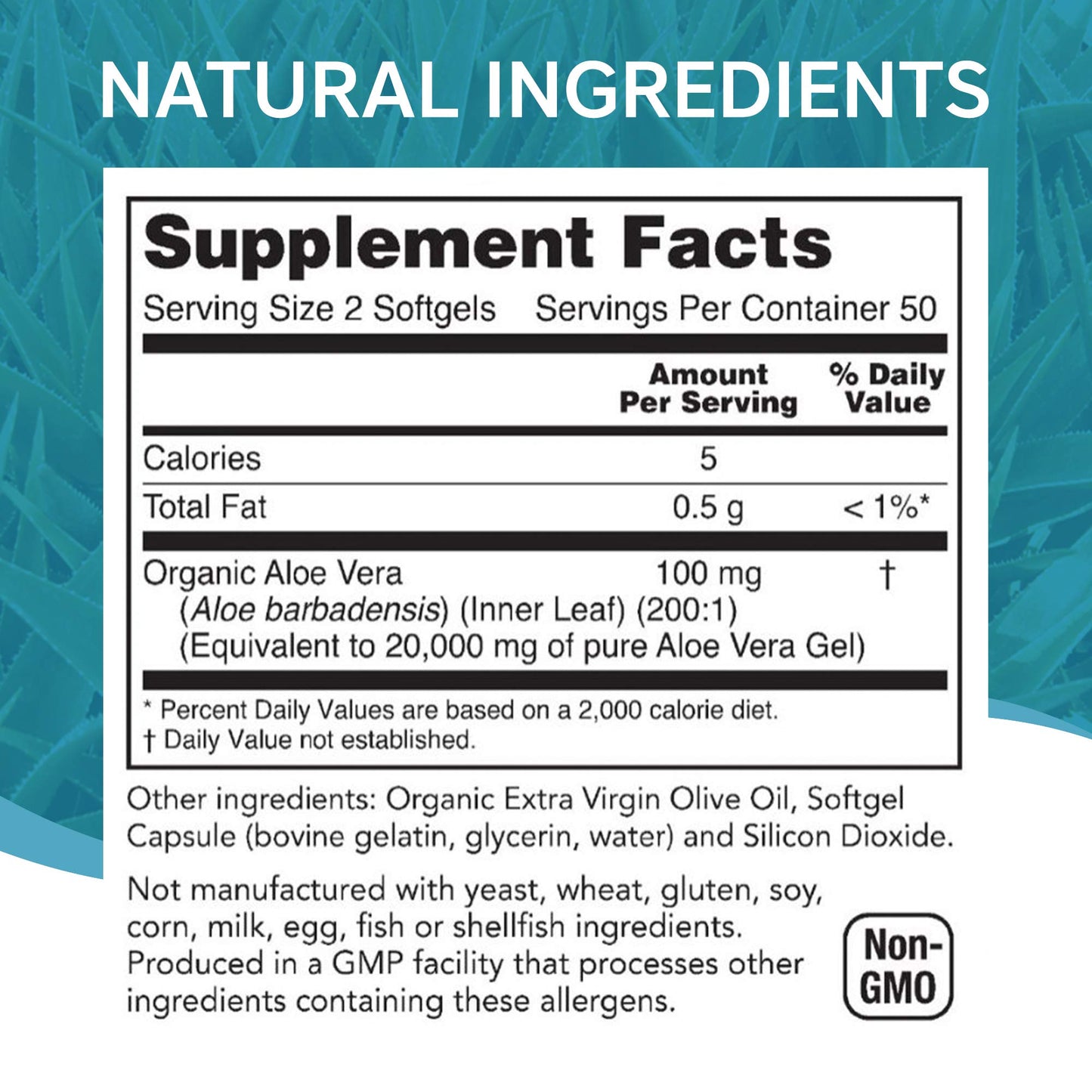 NutriWorth Aloe Vera Supplement Softgels 100