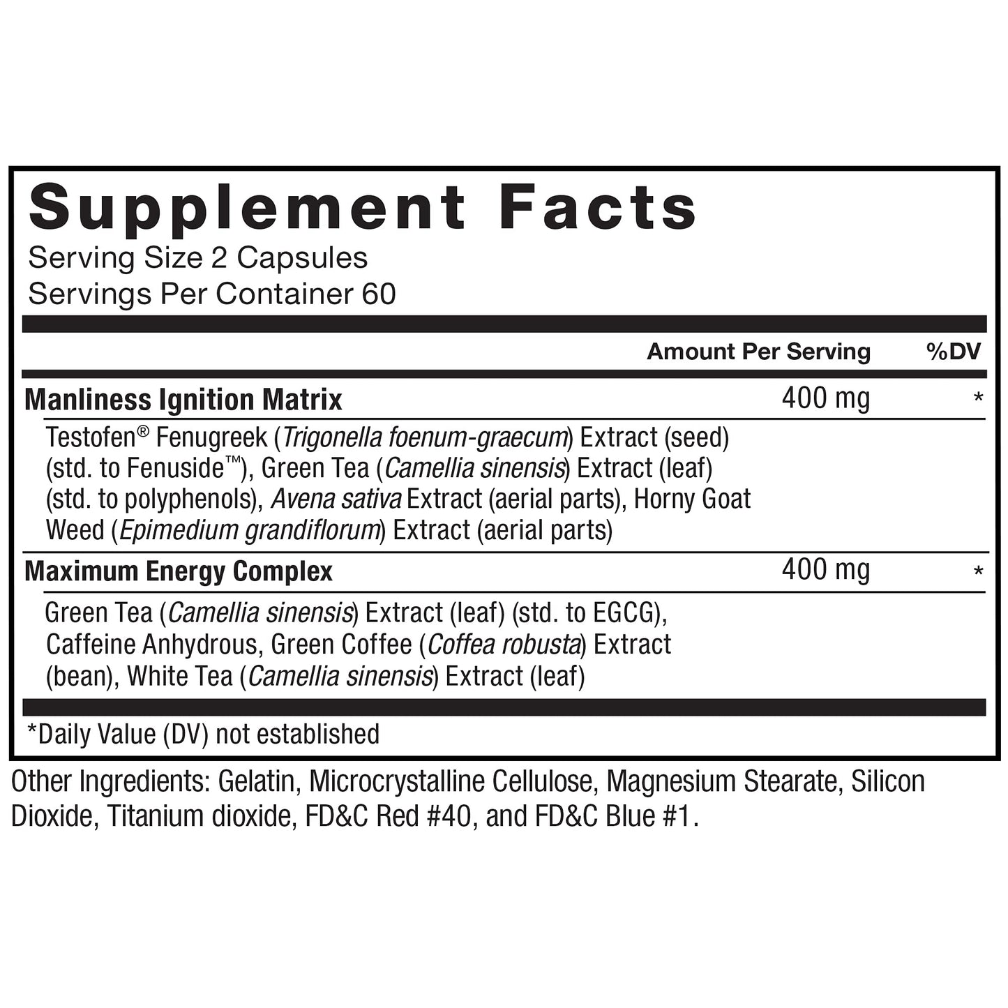 Force Factor Test X180 Ignite Capsules 240 Count