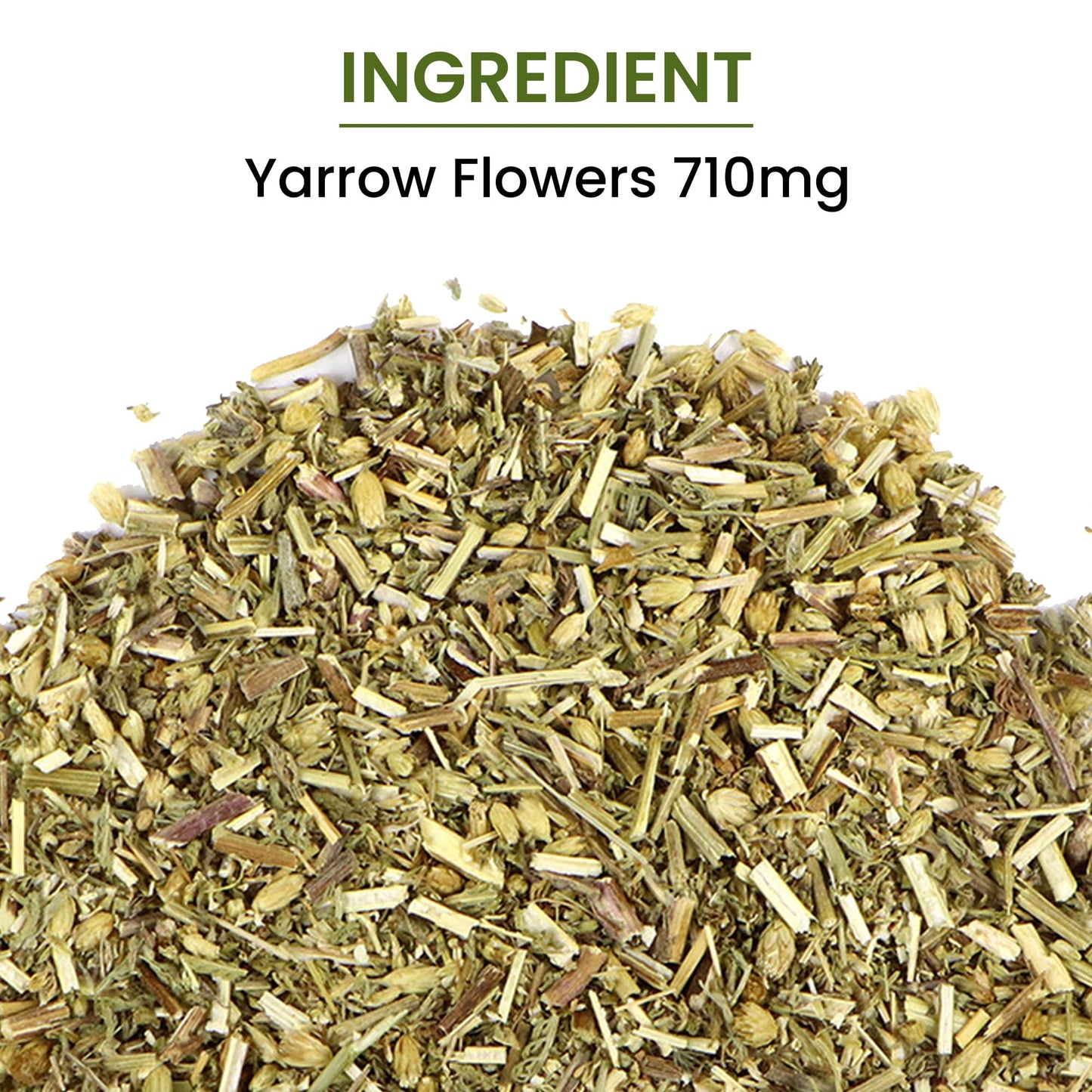 Green Organic Supplements Yarrow Flower Capsules 90 Count