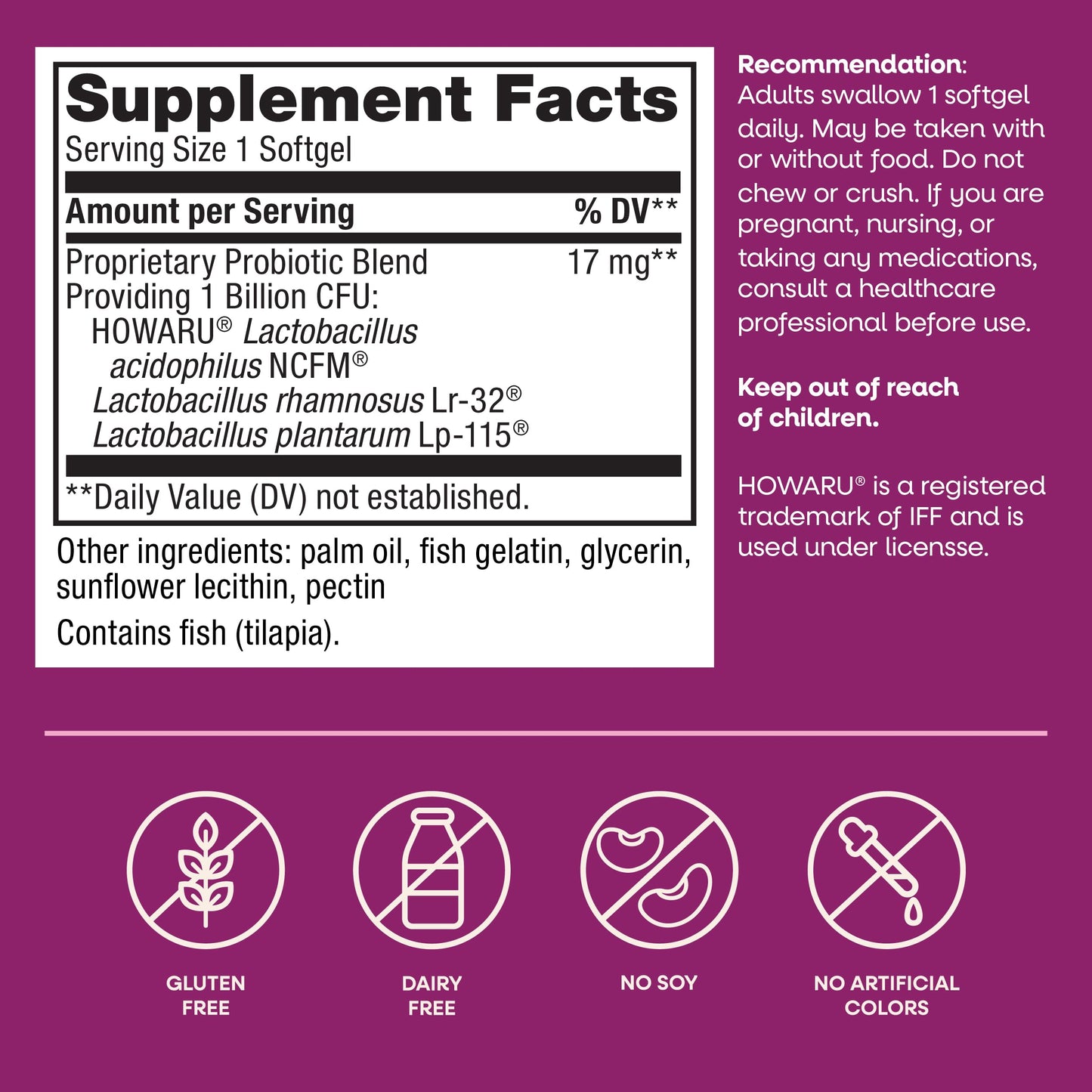 Nature's Way Women's Probiotic Pearls Softgels 30 Count