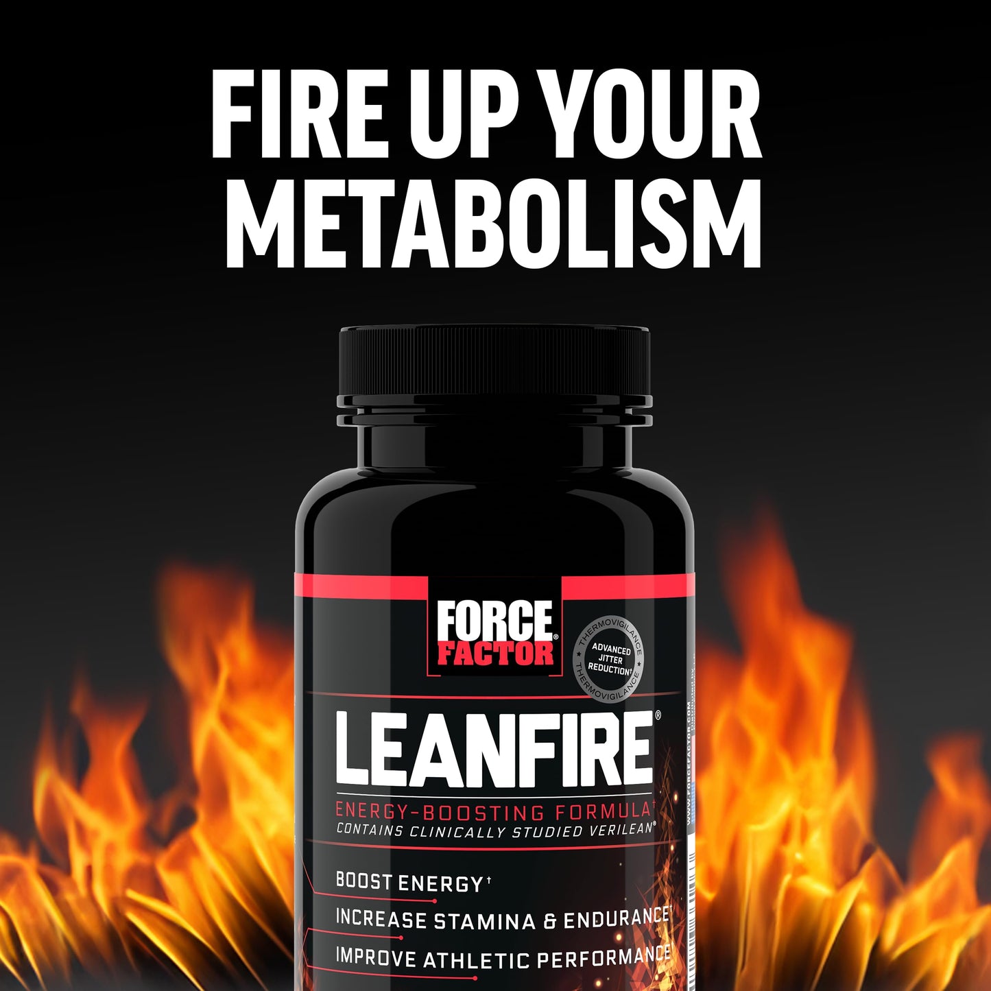 Force Factor LeanFire Pre Workout Energy Capsule, 60 Count