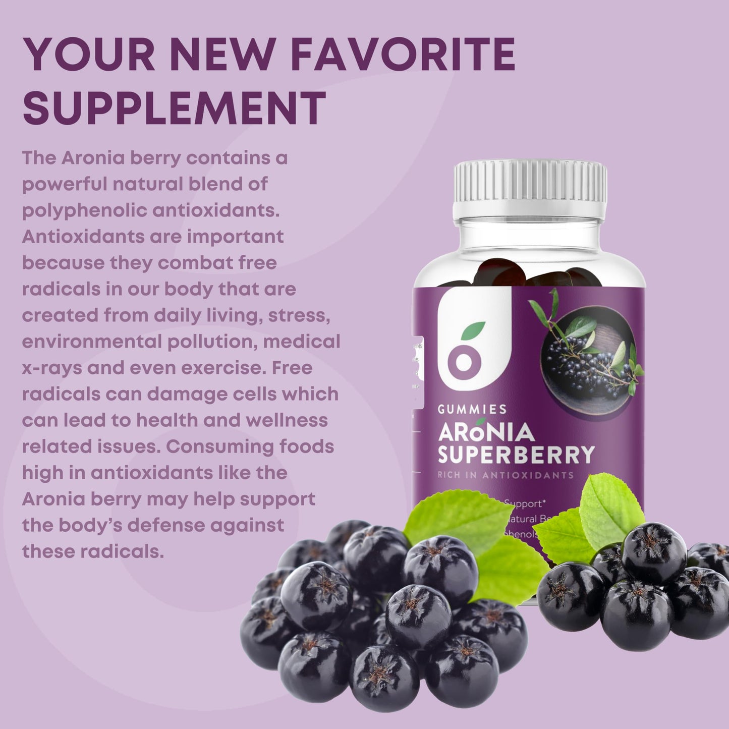 Aronia Nutrition SuperBerry Gummy 60 Count