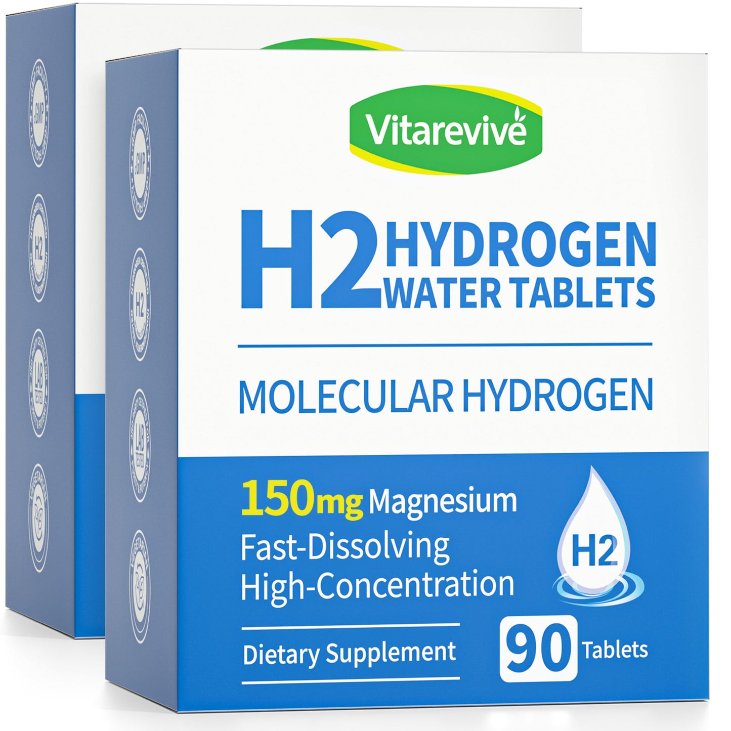 Vitarevive H2 Molecular Hydrogen Water Tablets, 180 Tablets