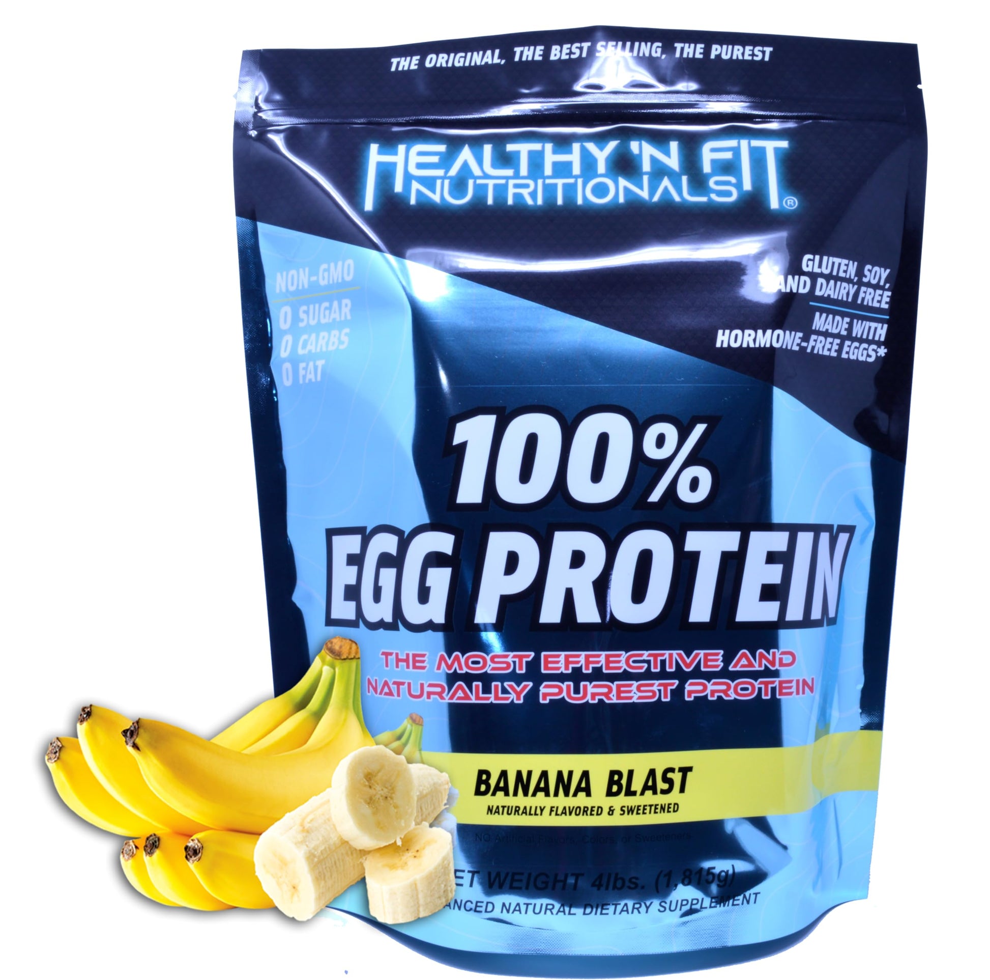 Healthy 'N Fit 100% Egg Protein Banana Blast Egg Protein Isolate Powder, 66 Servings