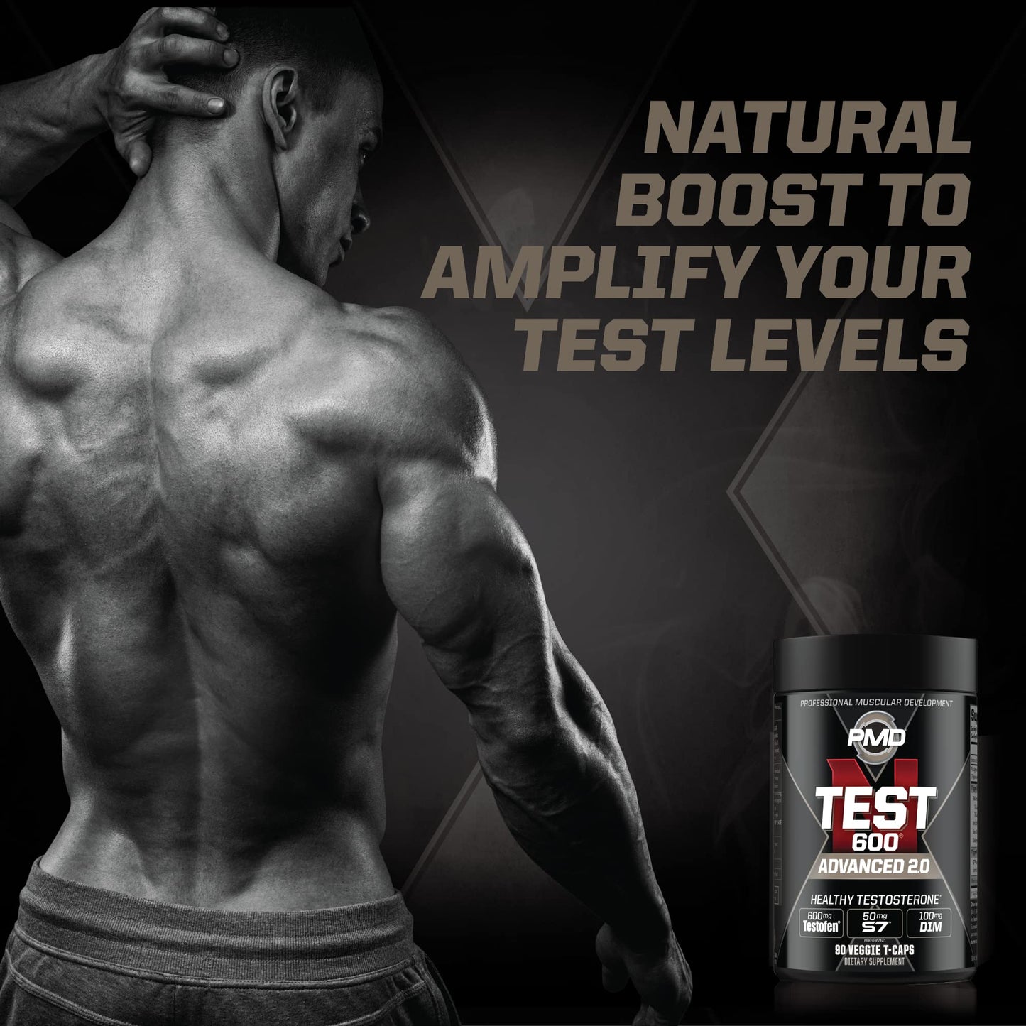 PMD Sports N-Test 600 Advanced Nitric Oxide Support Capsules, 90 Capsules
