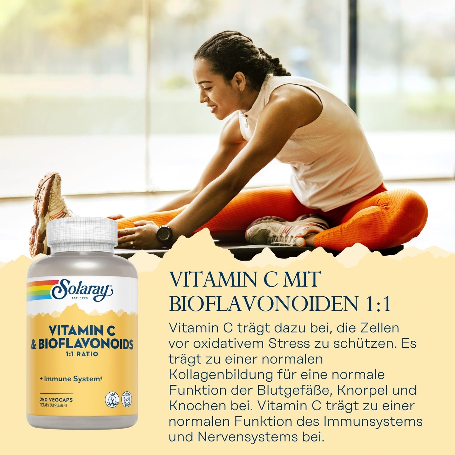 Solaray Super Bio-Plex Vitamin C & Bioflavonoids Capsule, 250 Count