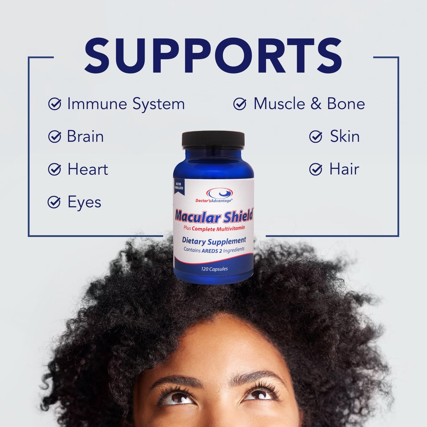 Doctor's Advantage Macular Shield Eye Vitamins + Multivitamin Capsules 120 Capsules