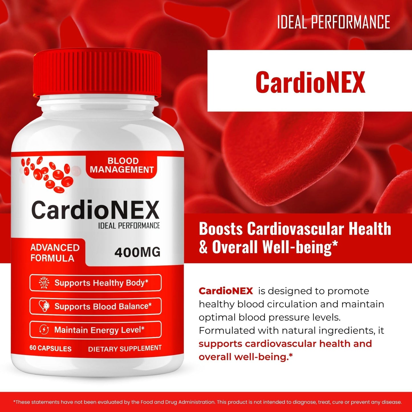 IDEAL PERFORMANCE CardioNEX Capsules, 120 Capsules