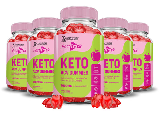 Justified Laboratories Fast Track Keto ACV Gummies Advanced Formula 1000MG, 300 Gummies