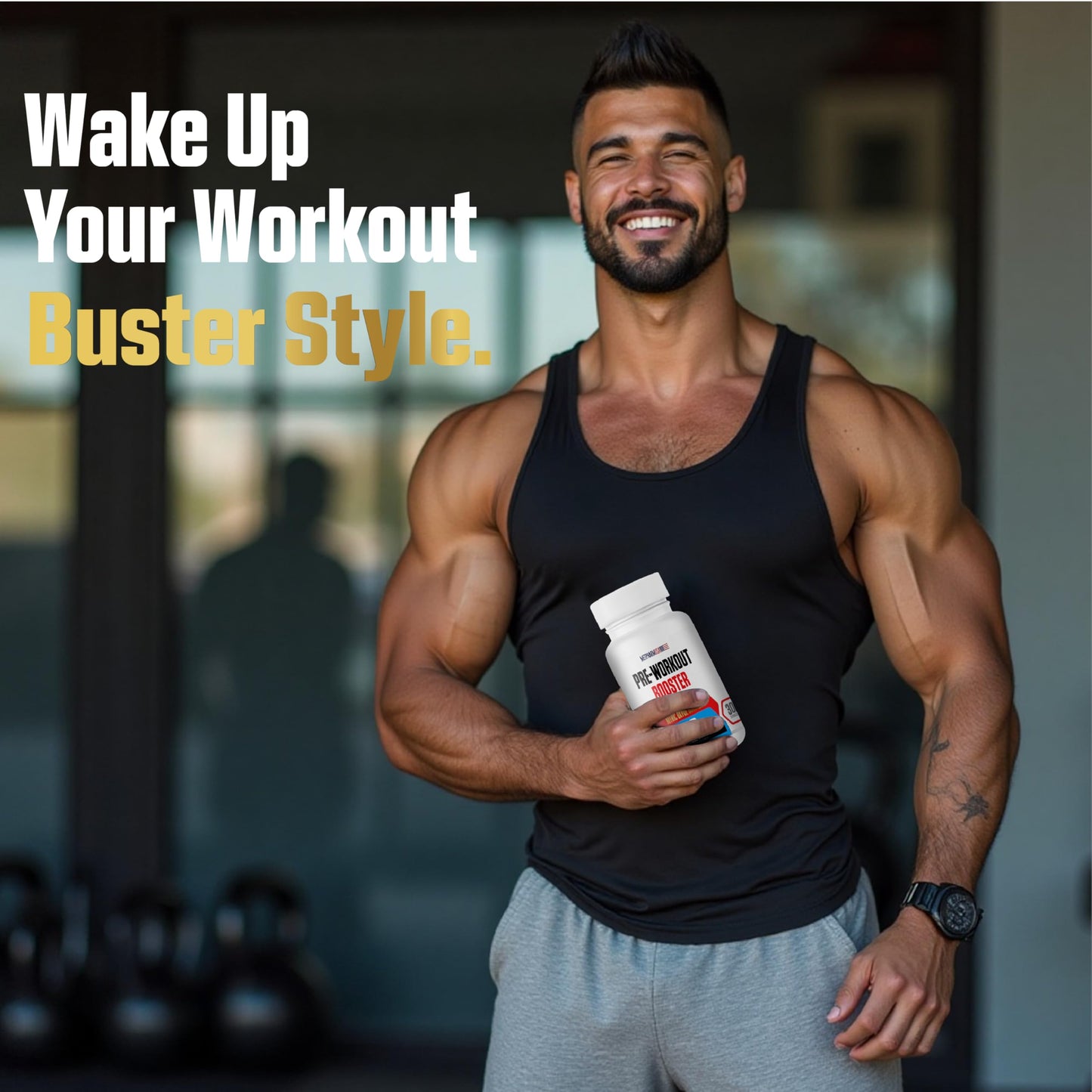 MetpharmUSA Advanced Pre-Workout Formula Booster Capsule, 60 Capsules