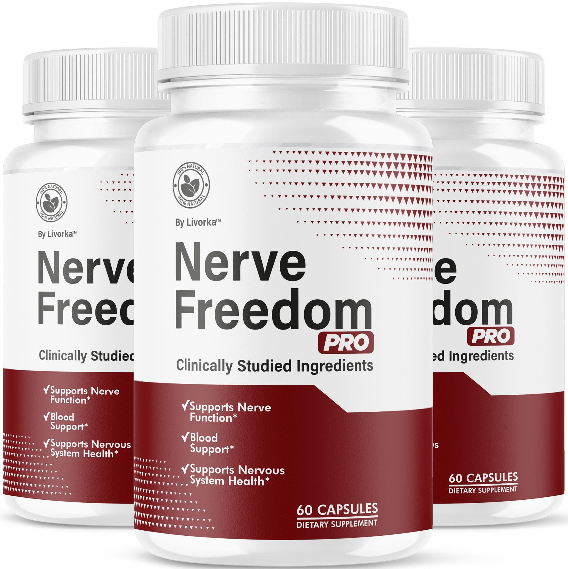 LIVORKA Nerve Freedom Pro Capsules 180 Count