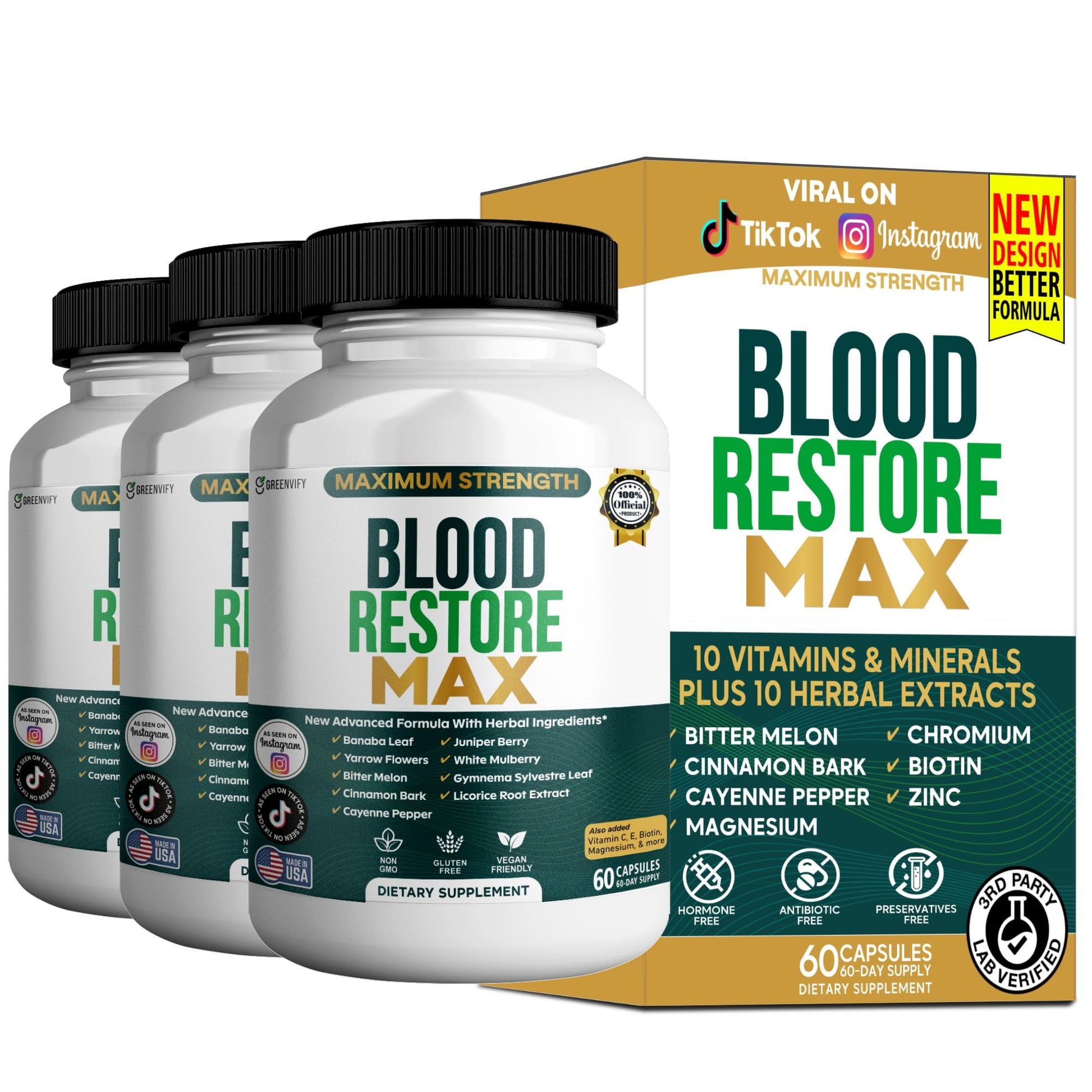 GREENVIFY Blood Restore Max Capsules, 60