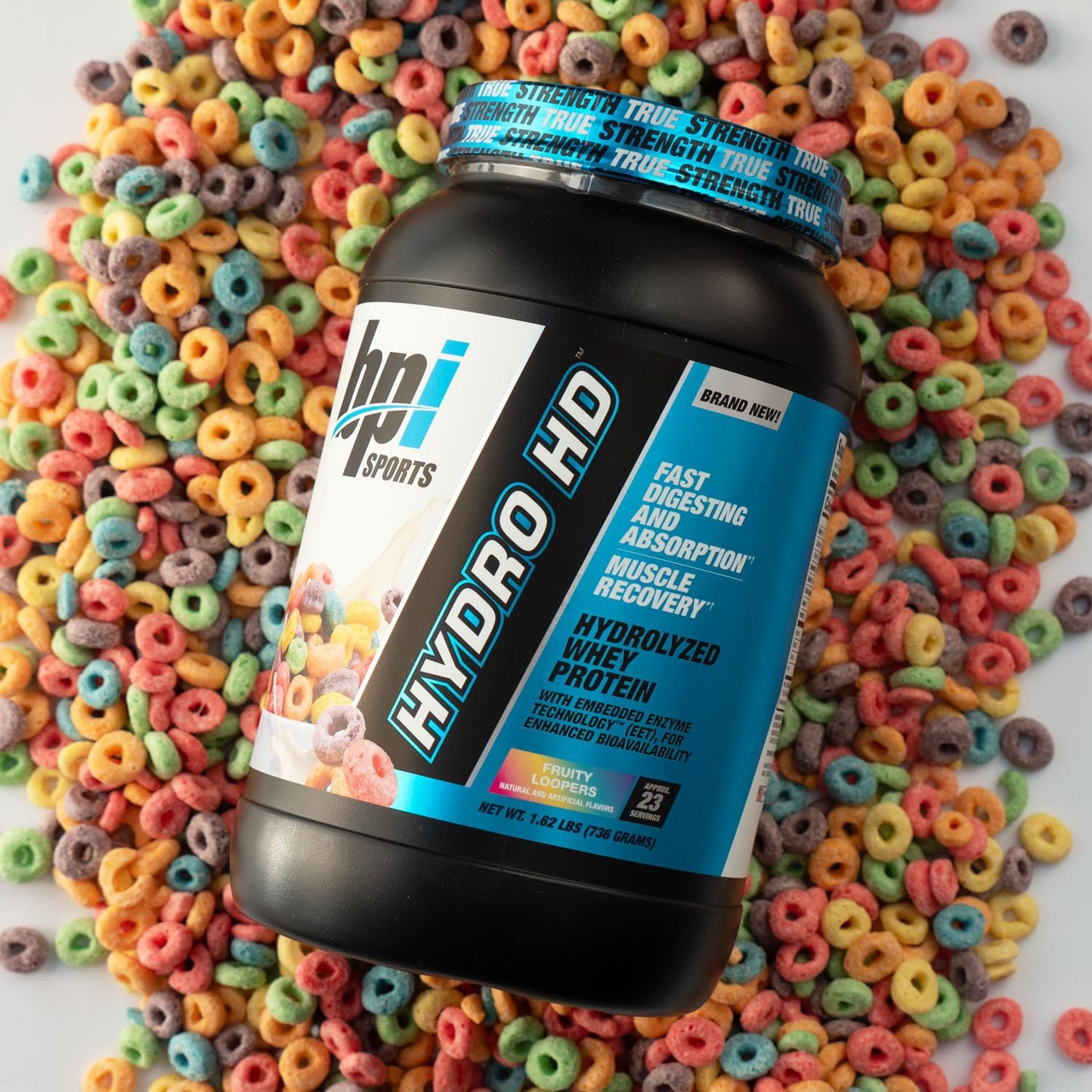 BPI Sports Hydro HD 100% Hydrolyzed Whey Protein Powder, 23 Servings, Fruity Loopers