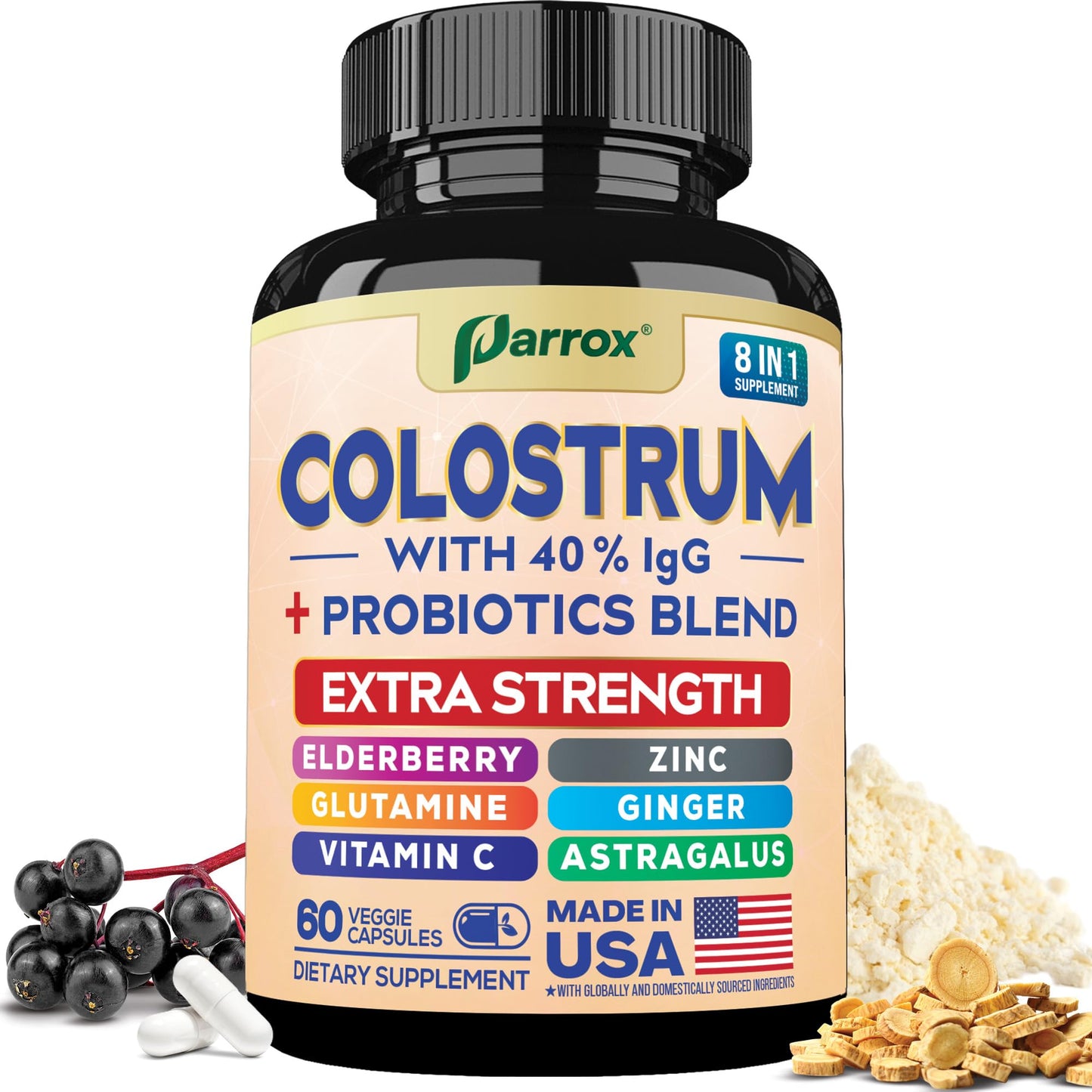 Parrox Colostrum Supplement Capsules 60 Capsules