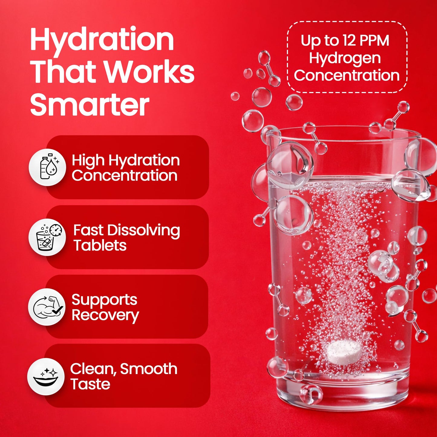 PRIMEVIA Hydrogen Water Tablets with Magnesium, 60 Tablets